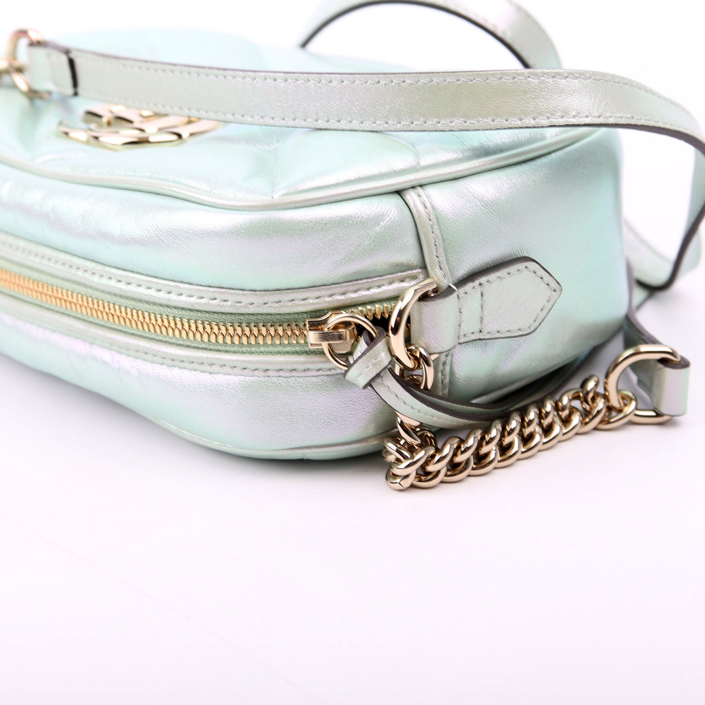 Gucci 447632 Marmont Small Leather Camera Iridescent