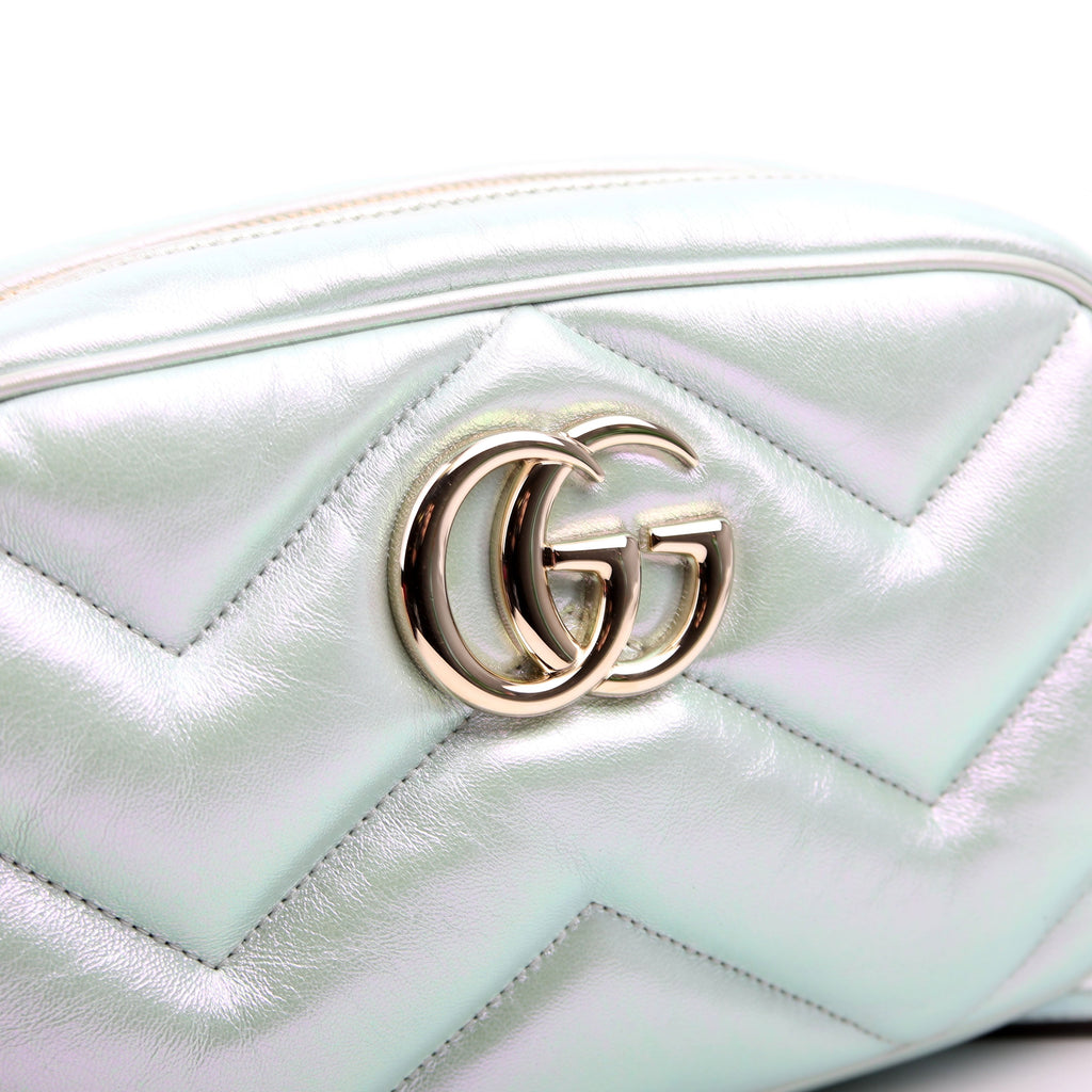 Gucci 447632 Marmont Small Leather Camera Iridescent