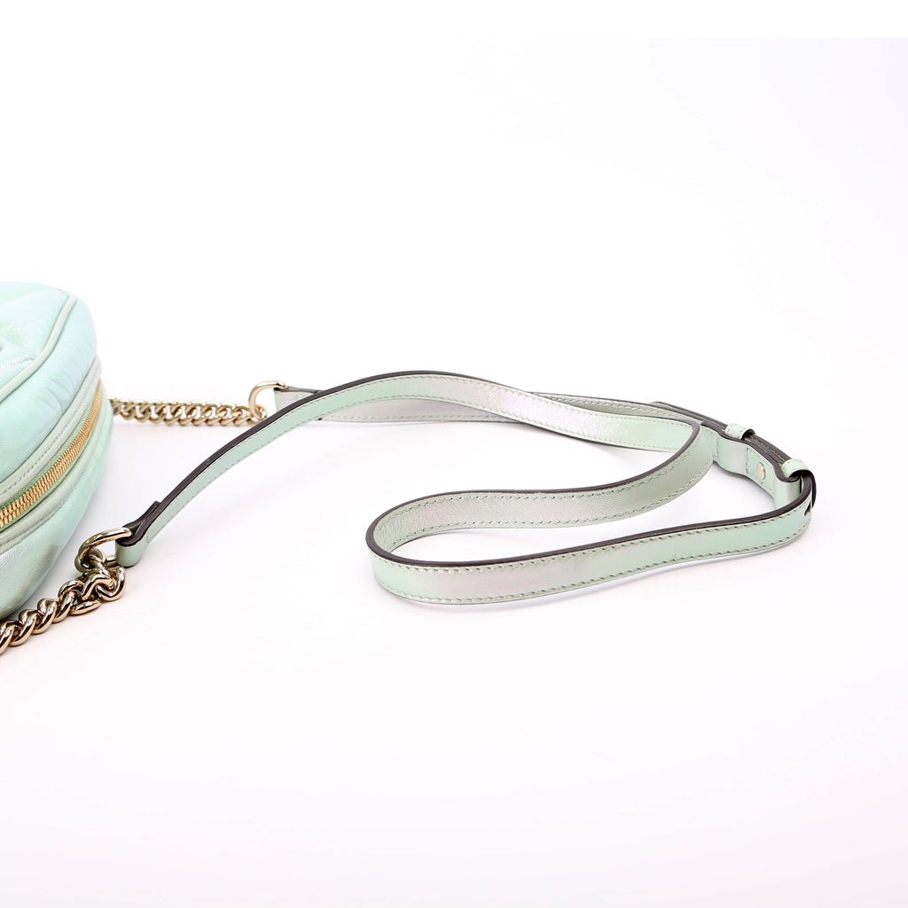 Gucci 447632 Marmont Small Leather Camera Iridescent