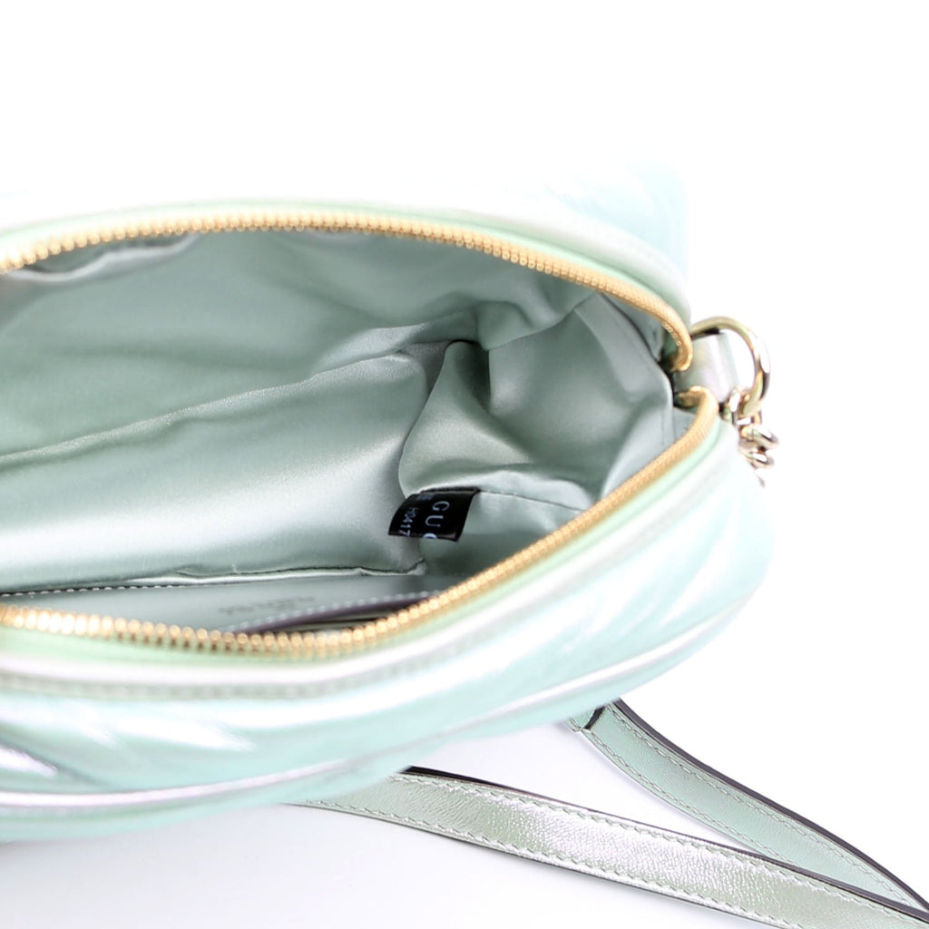 Gucci 447632 Marmont Small Leather Camera Iridescent