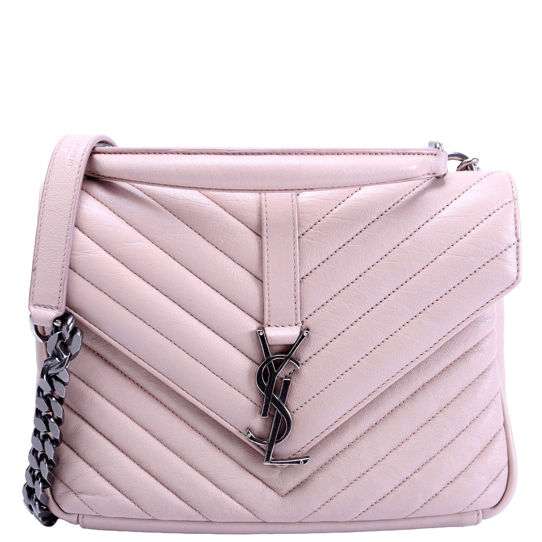 Saint Laurent College Bag Medium Taupe