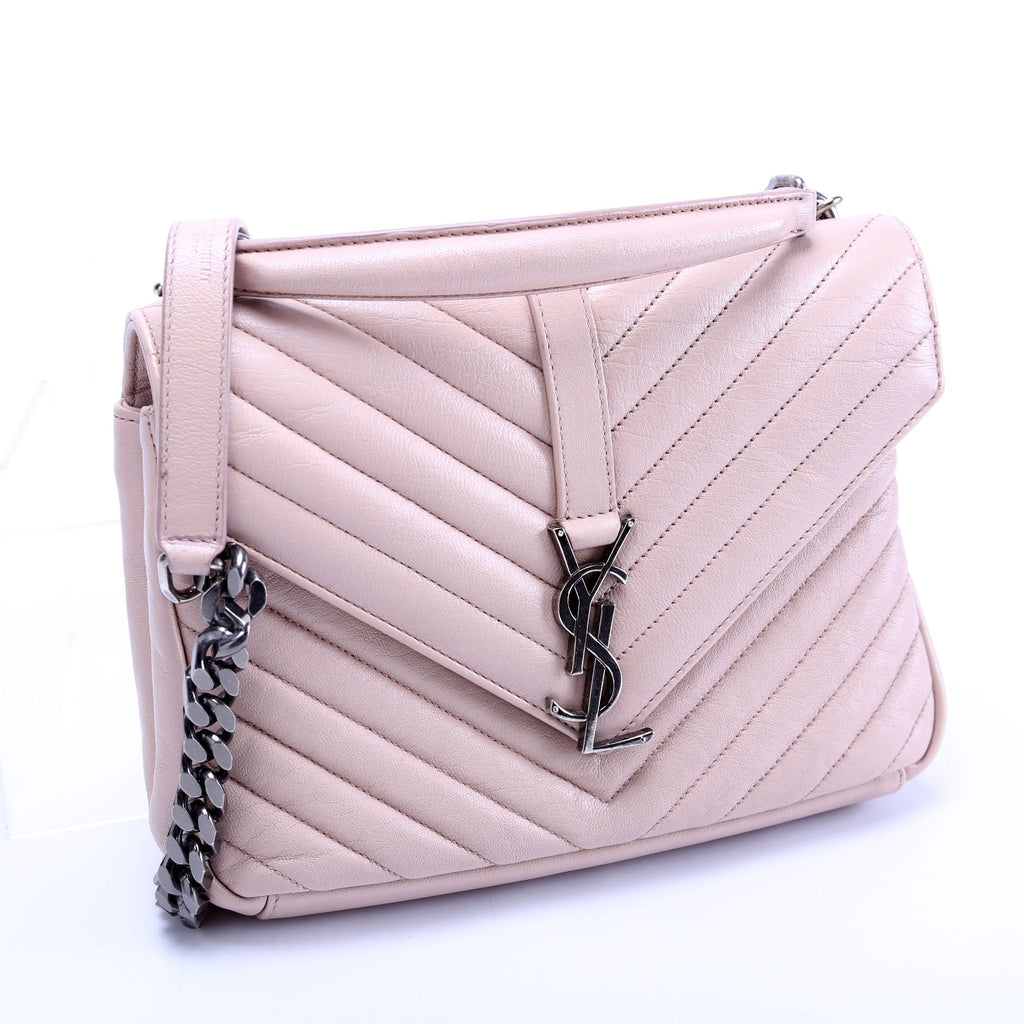 Saint Laurent College Bag Medium Taupe
