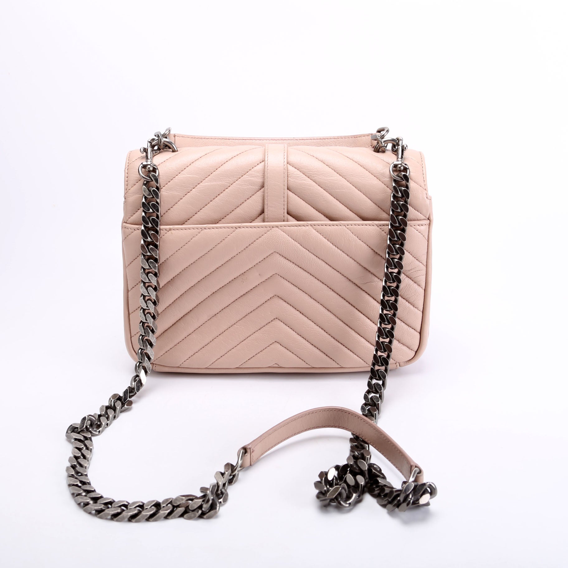 Saint Laurent College Bag Medium Taupe