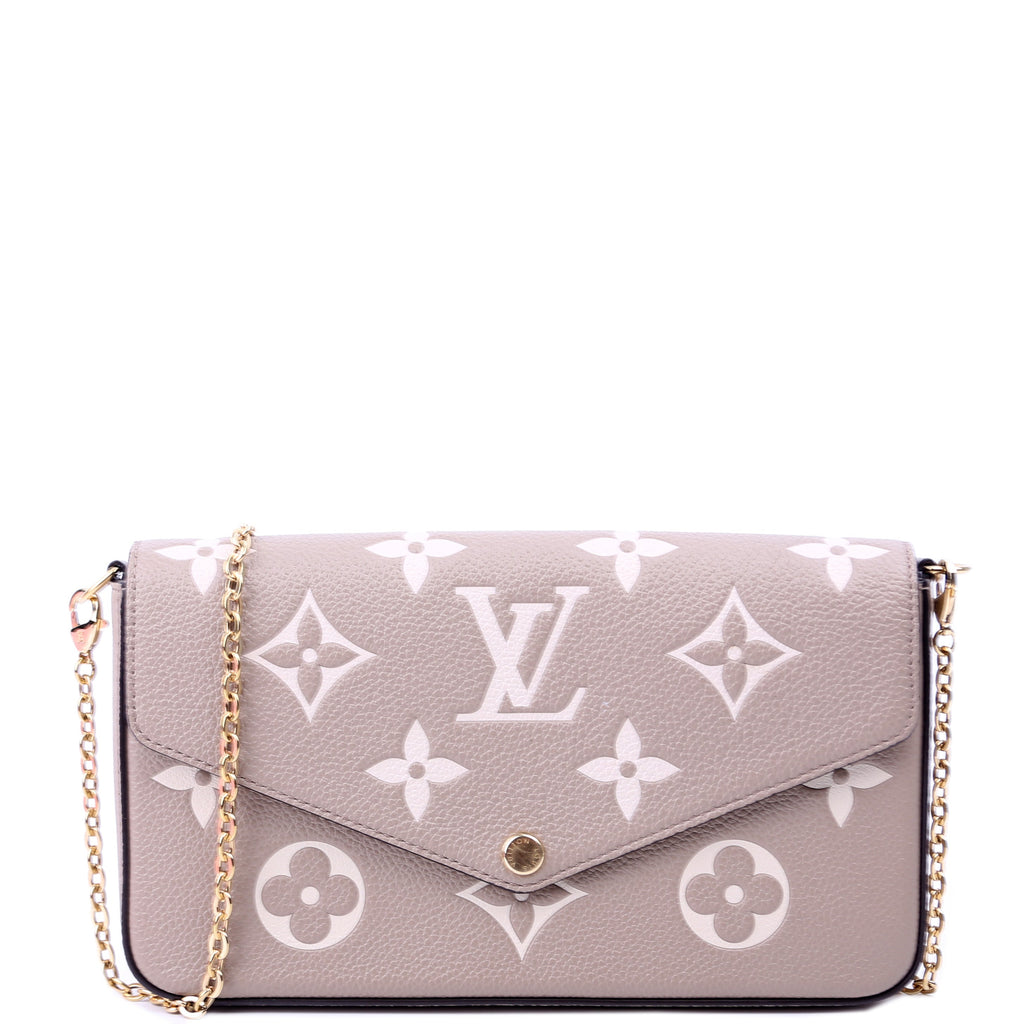 Louis Vuitton Pochette Felicie Bicolor Empreinte Turtledove