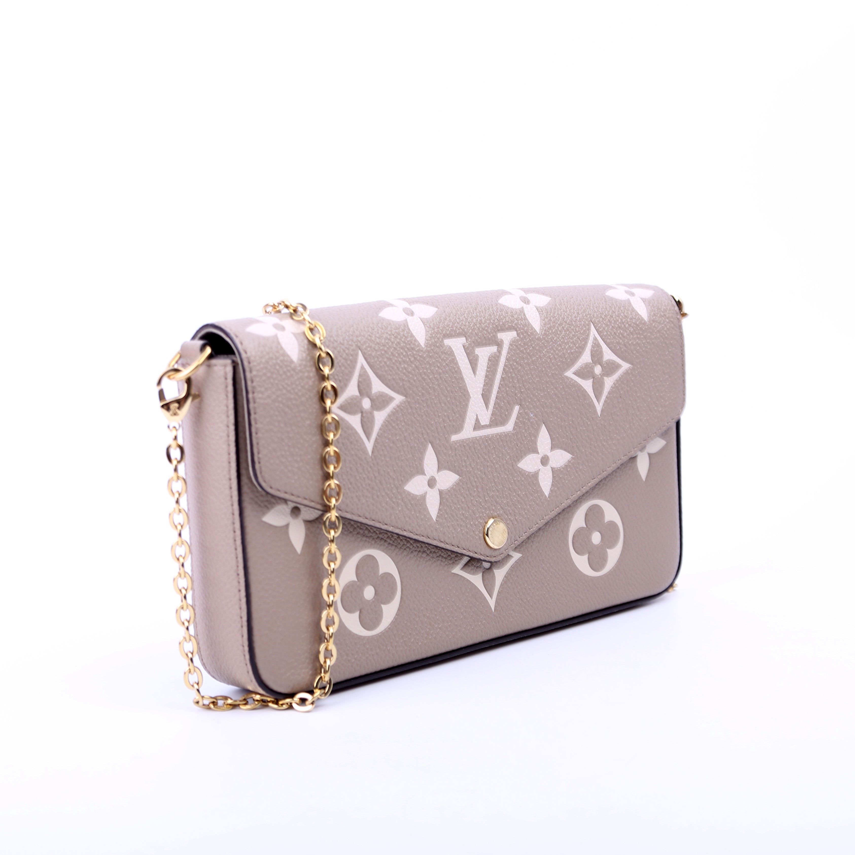 Louis Vuitton Pochette Felicie Bicolor Empreinte Turtledove