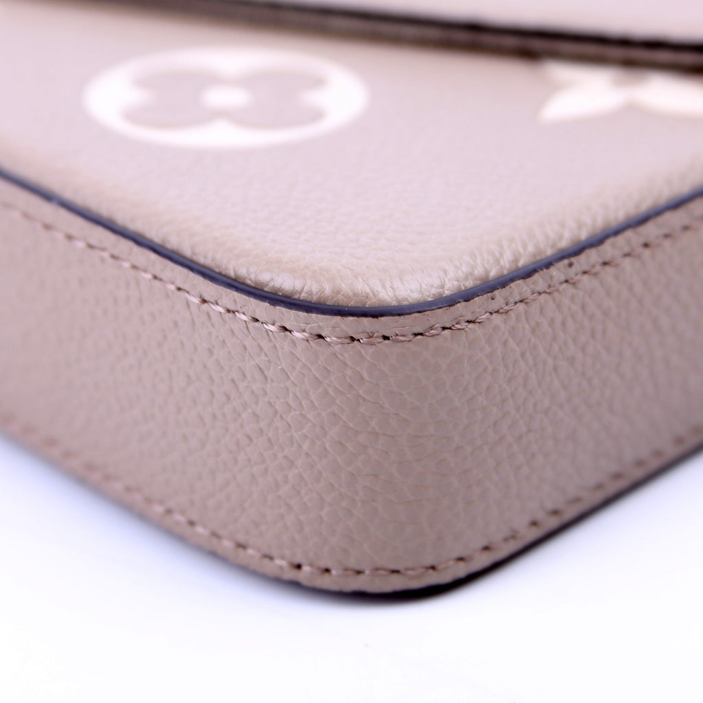 Louis Vuitton Pochette Felicie Bicolor Empreinte Turtledove