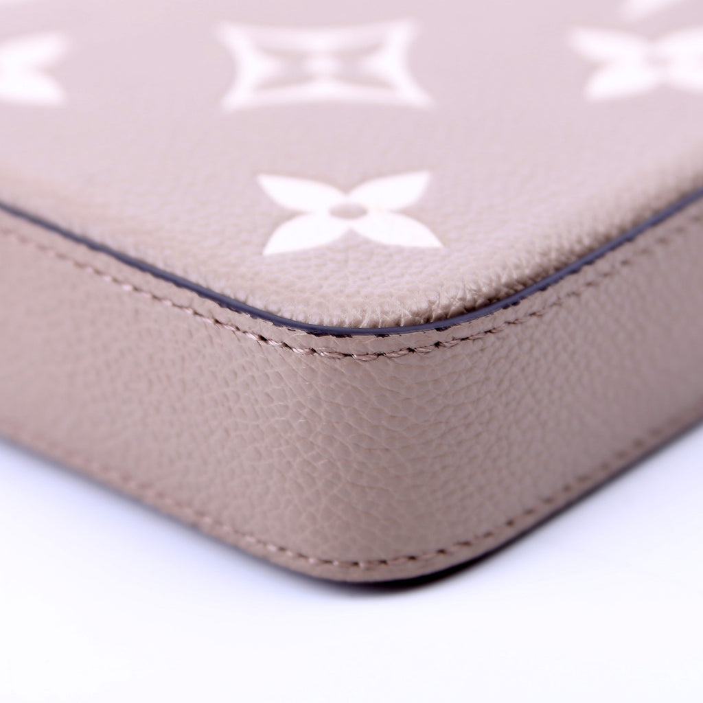 Louis Vuitton Pochette Felicie Bicolor Empreinte Turtledove