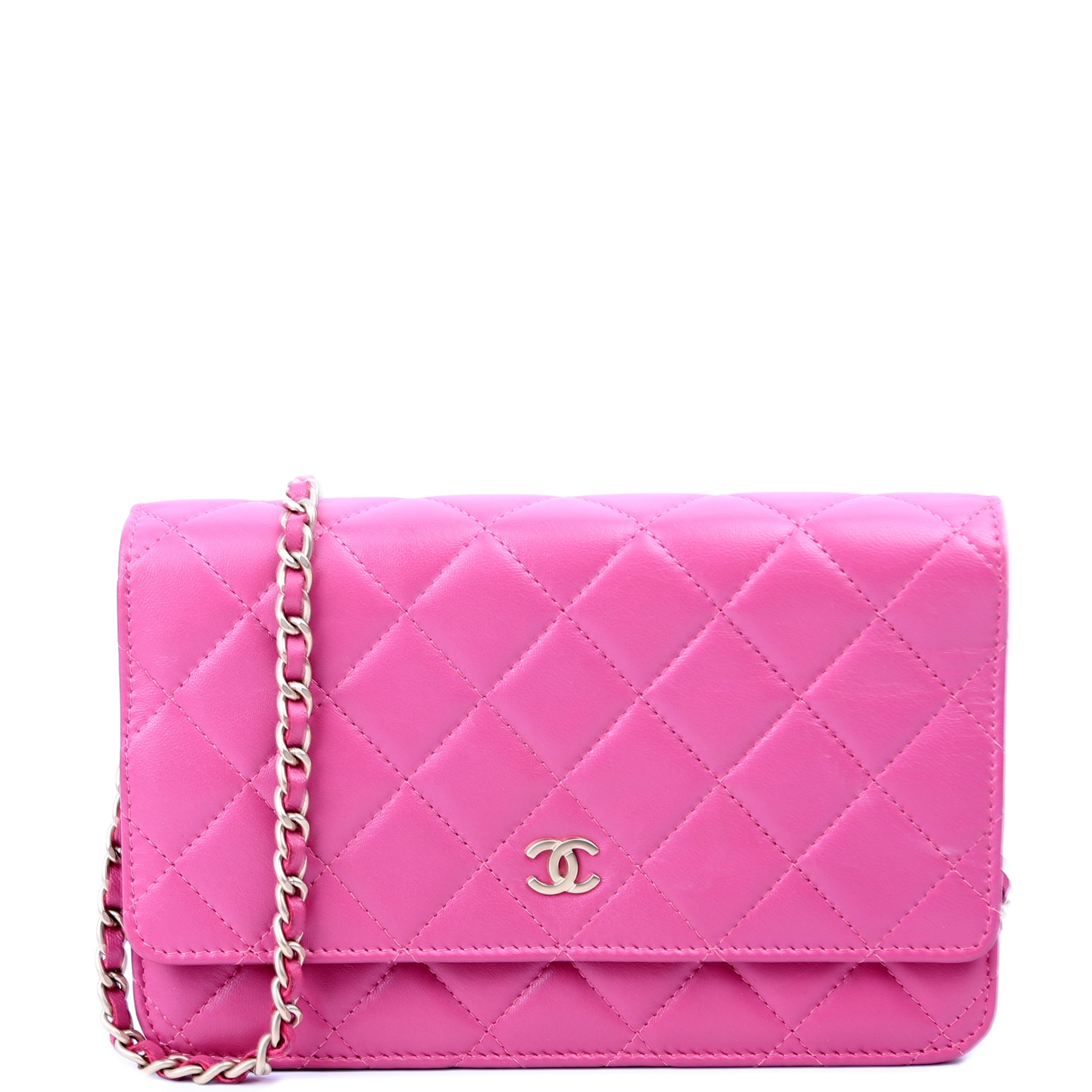 Chanel WOC Classic Quilted Lambskin Pink