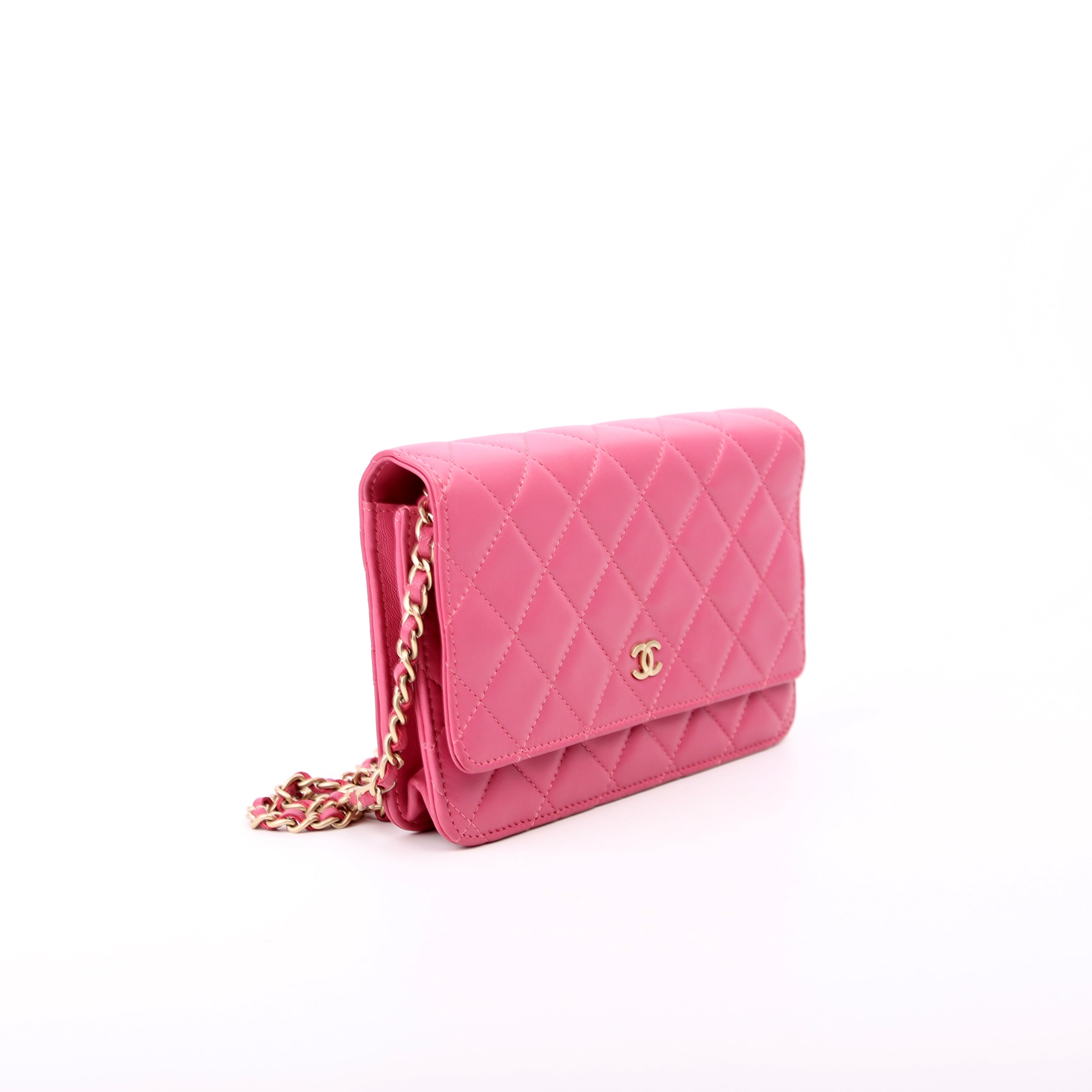 Chanel WOC Classic Quilted Lambskin Pink