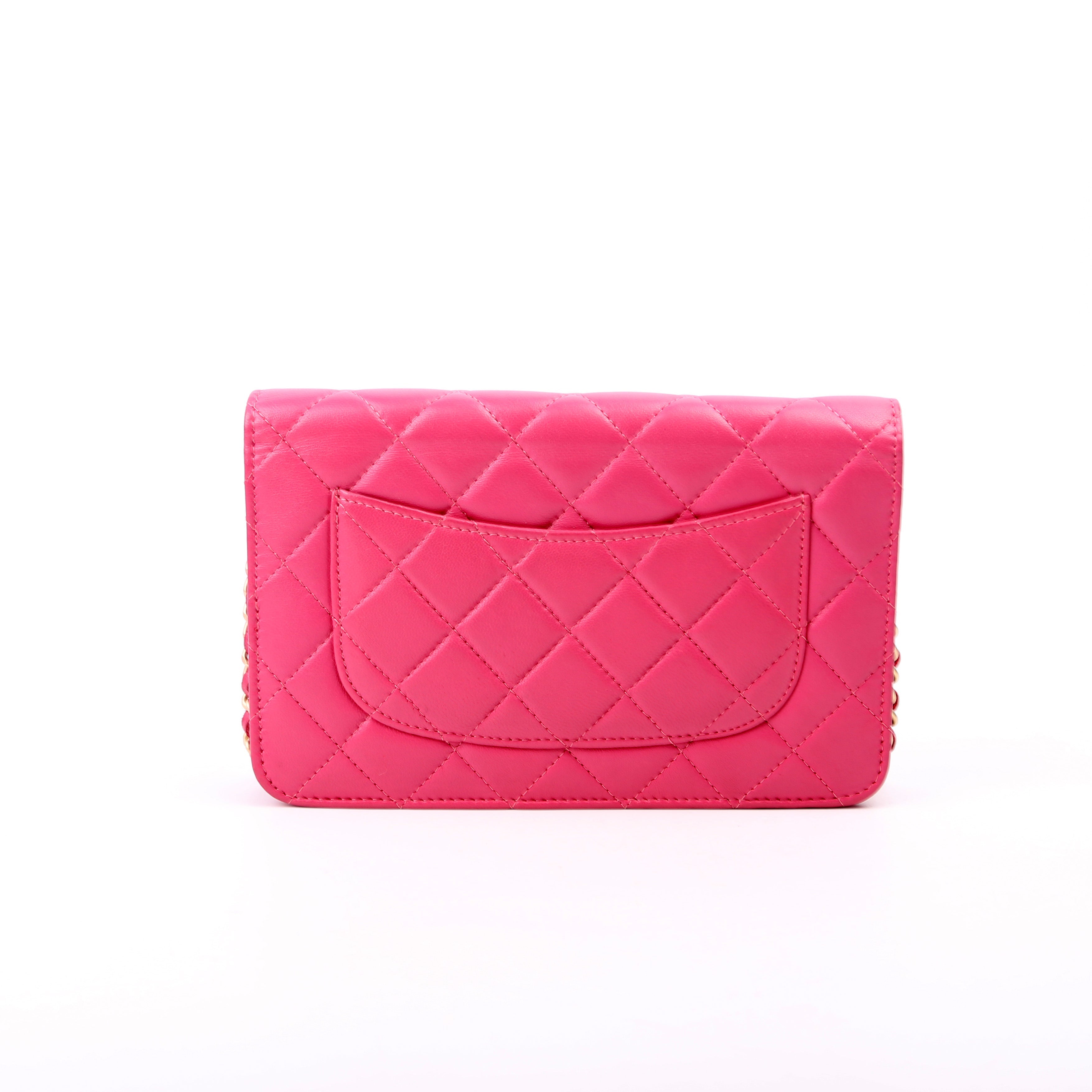 Chanel WOC Classic Quilted Lambskin Pink