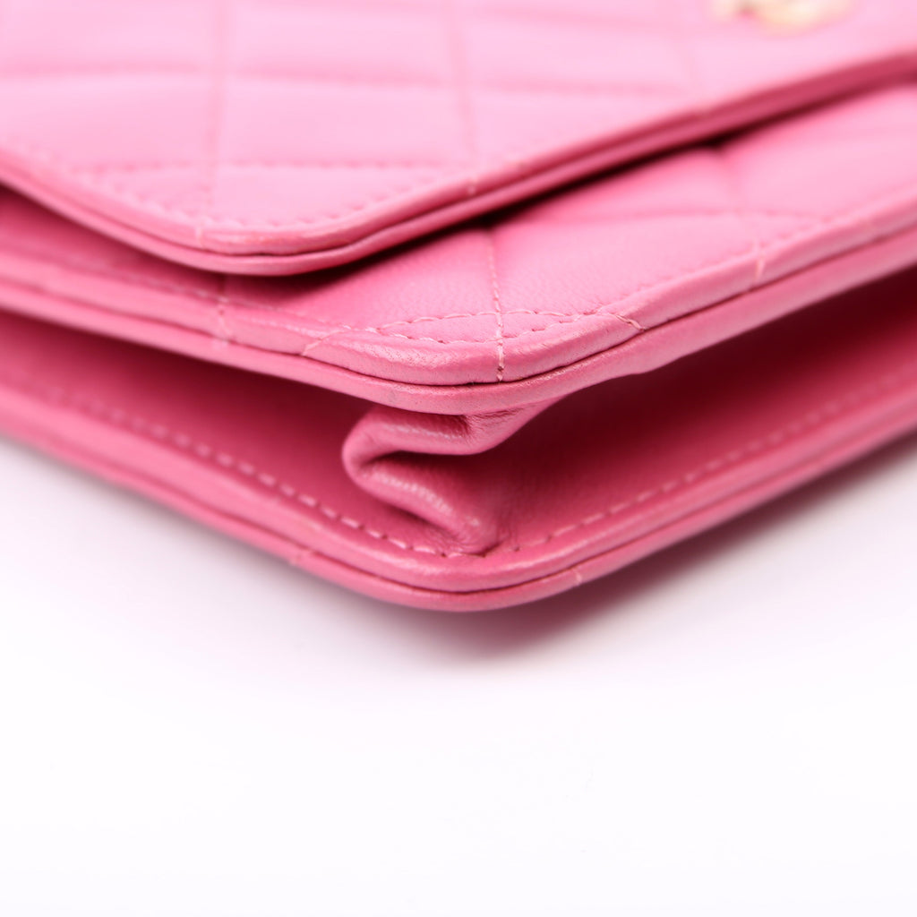 Chanel WOC Classic Quilted Lambskin Pink