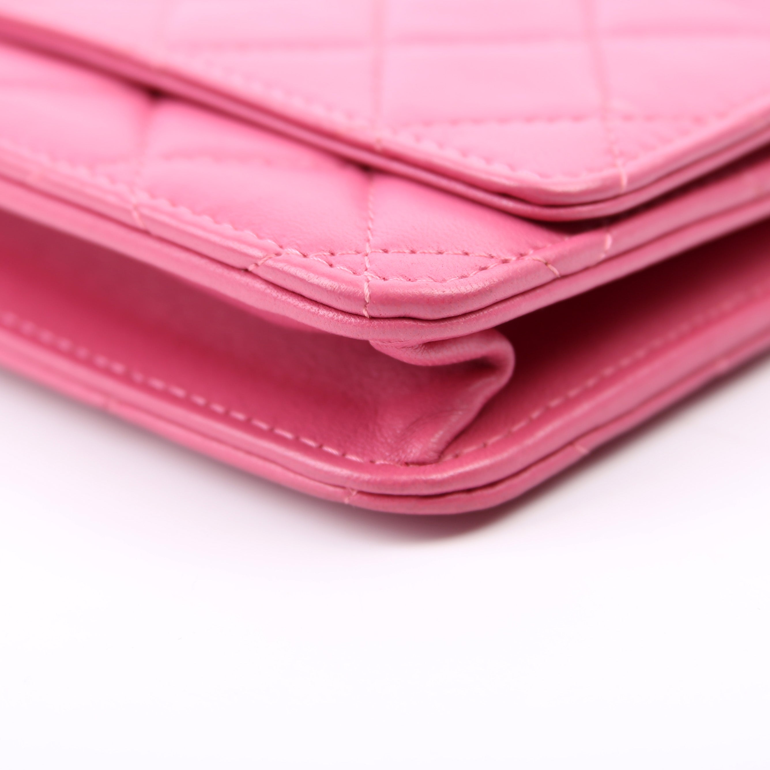 Chanel WOC Classic Quilted Lambskin Pink