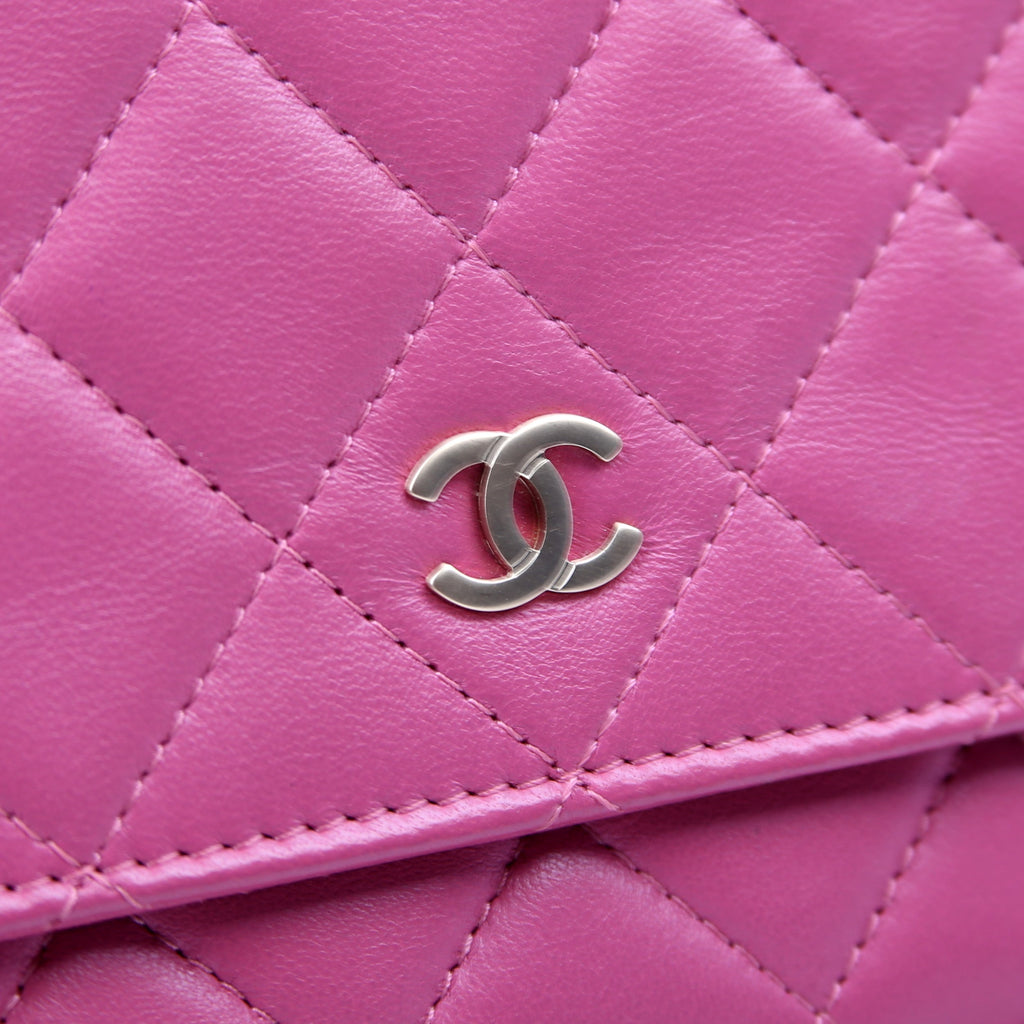Chanel WOC Classic Quilted Lambskin Pink