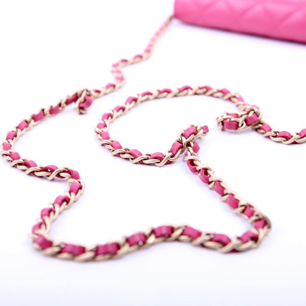 Chanel WOC Classic Quilted Lambskin Pink