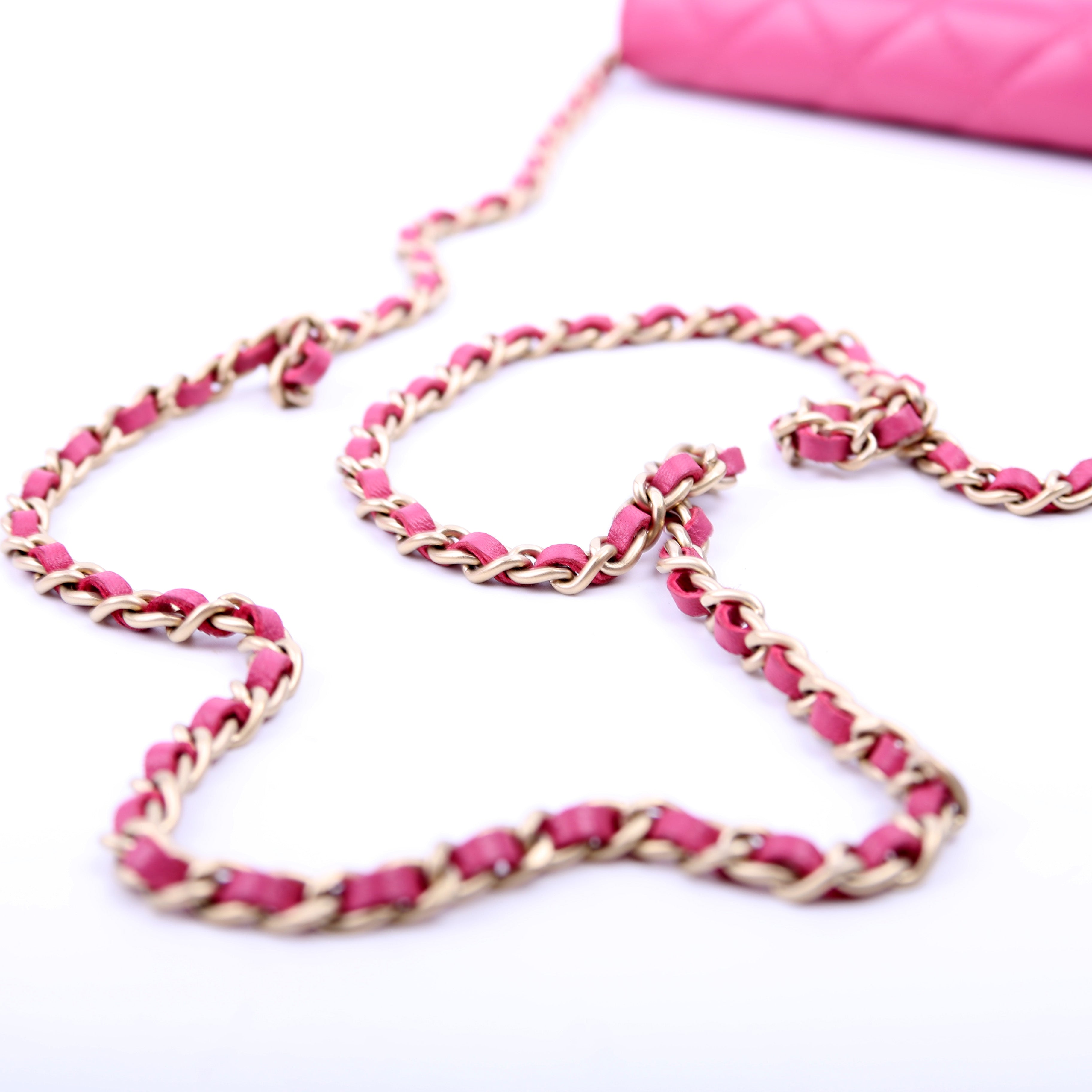 Chanel WOC Classic Quilted Lambskin Pink