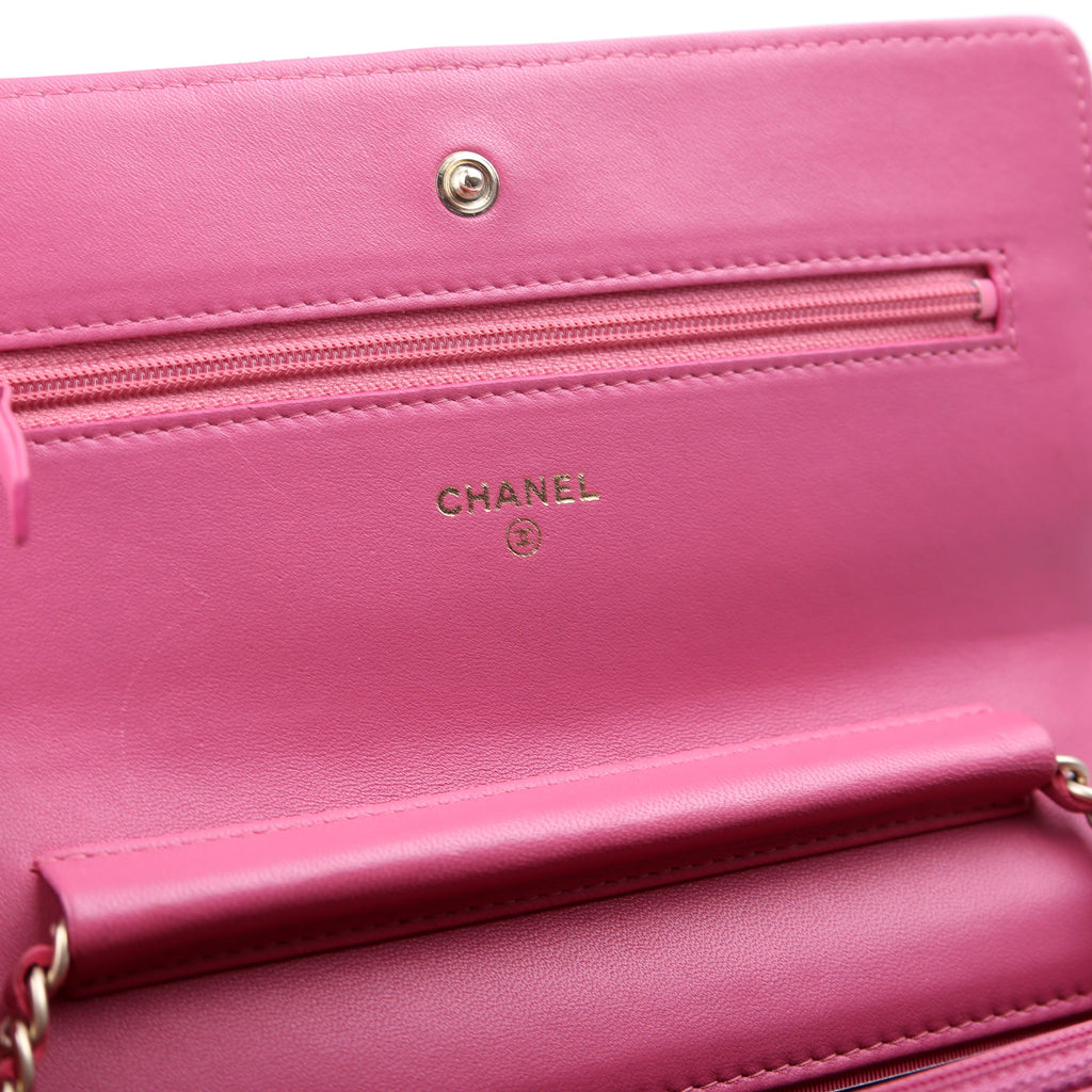 Chanel WOC Classic Quilted Lambskin Pink