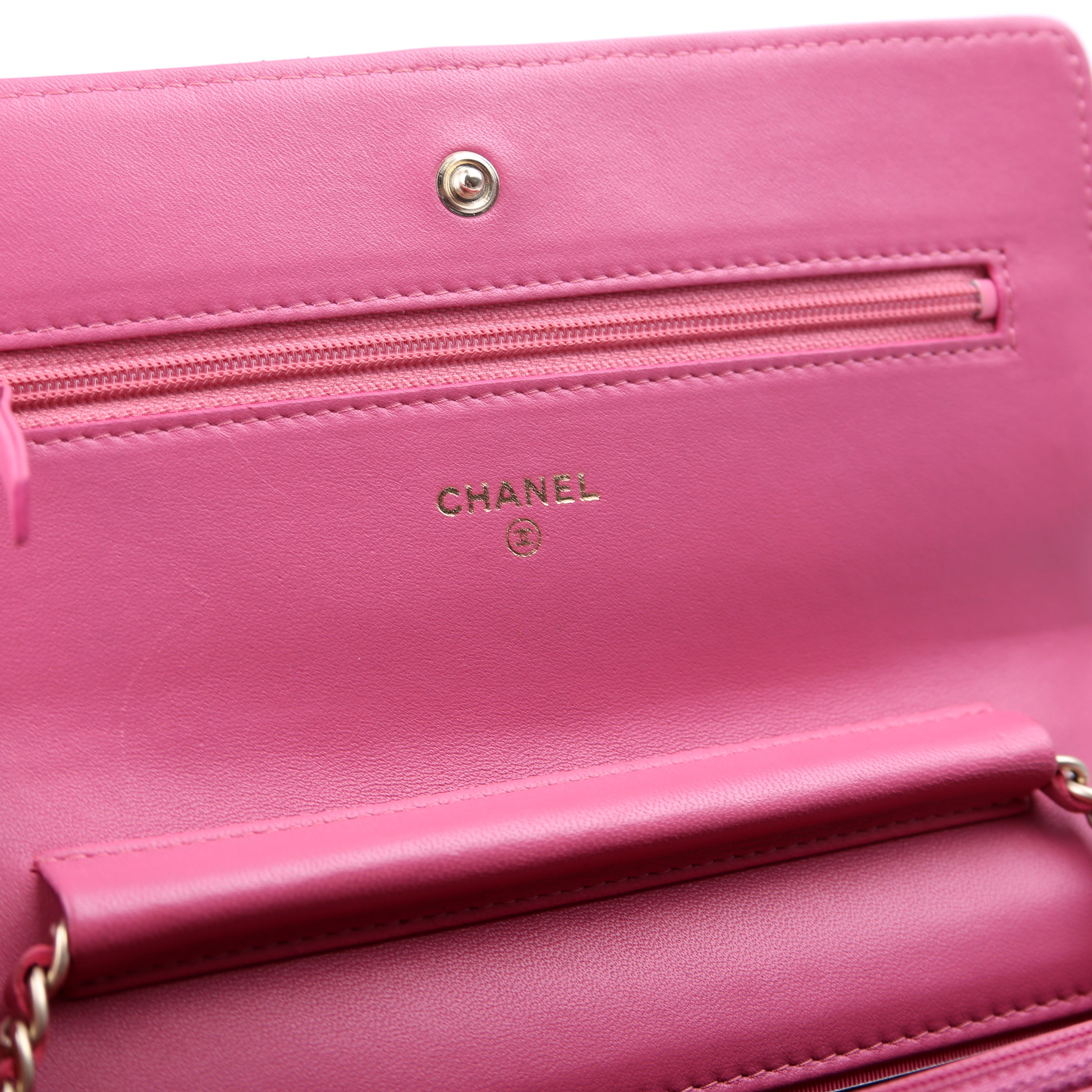 Chanel WOC Classic Quilted Lambskin Pink