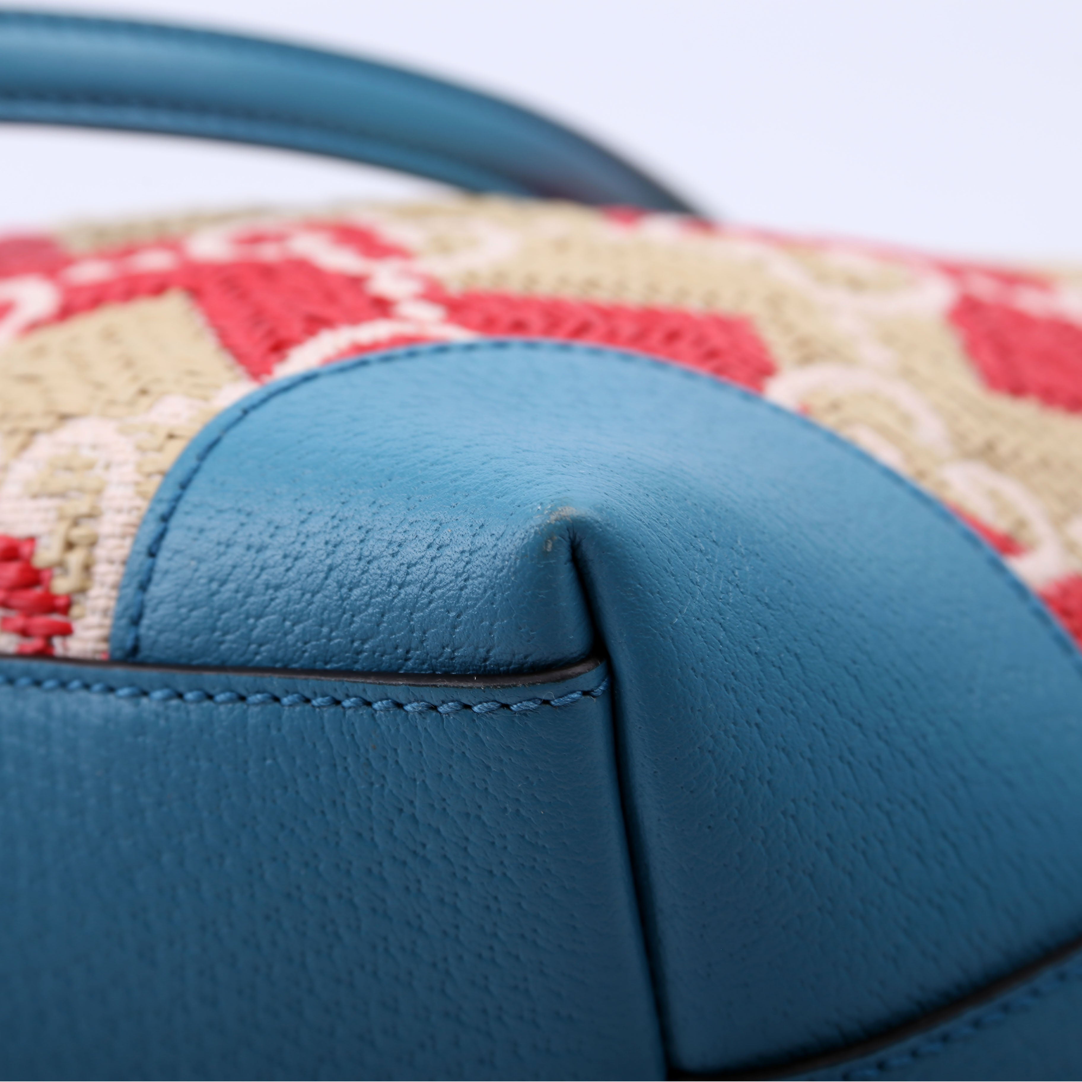 Gucci 631685 GG Raffia Ophidia Tote