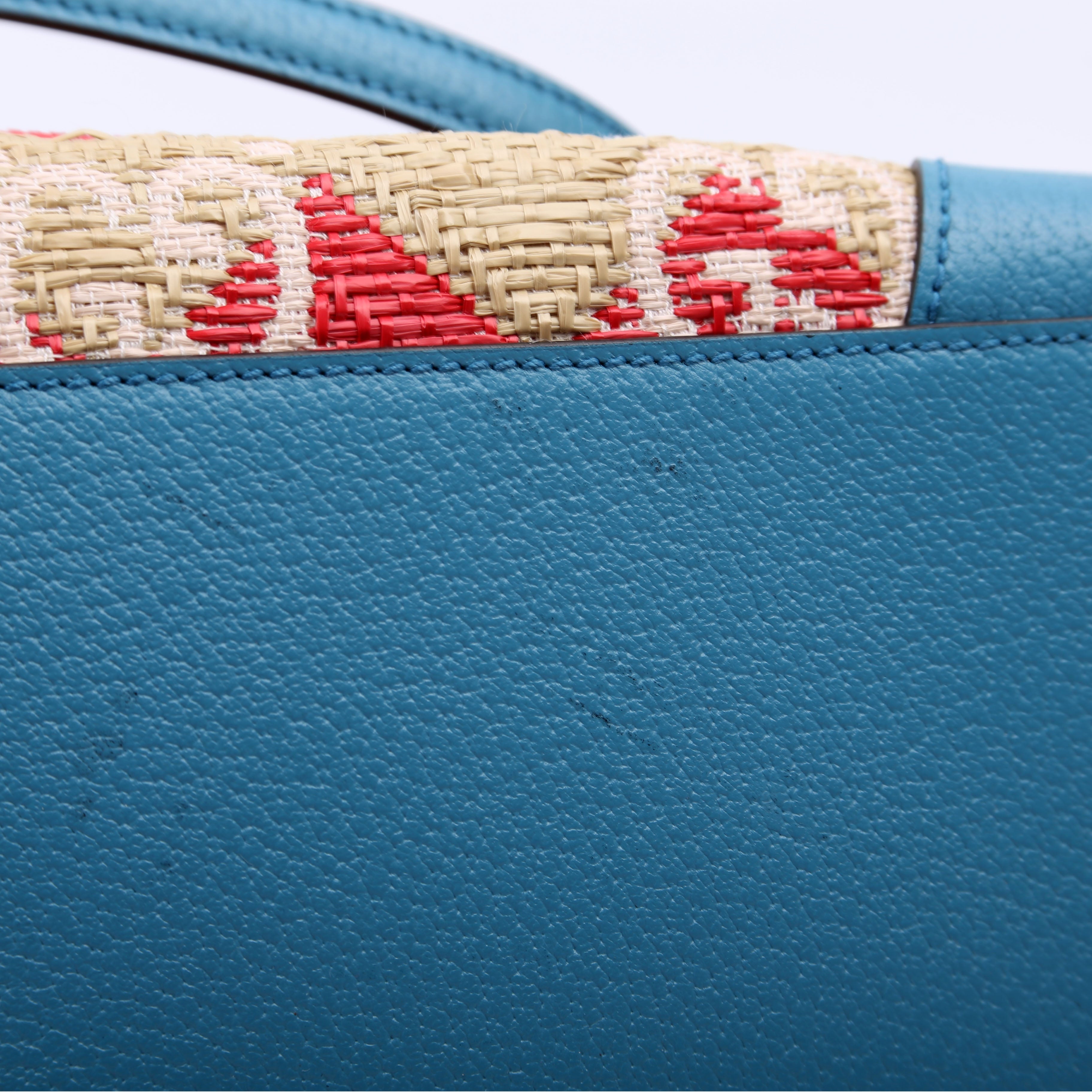 Gucci 631685 GG Raffia Ophidia Tote