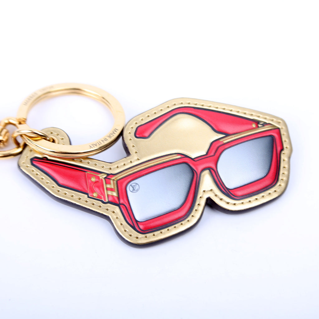 Louis Vuitton 1.1 Millionaire Sunglasses Key Holder Bag Charm Red/Gold