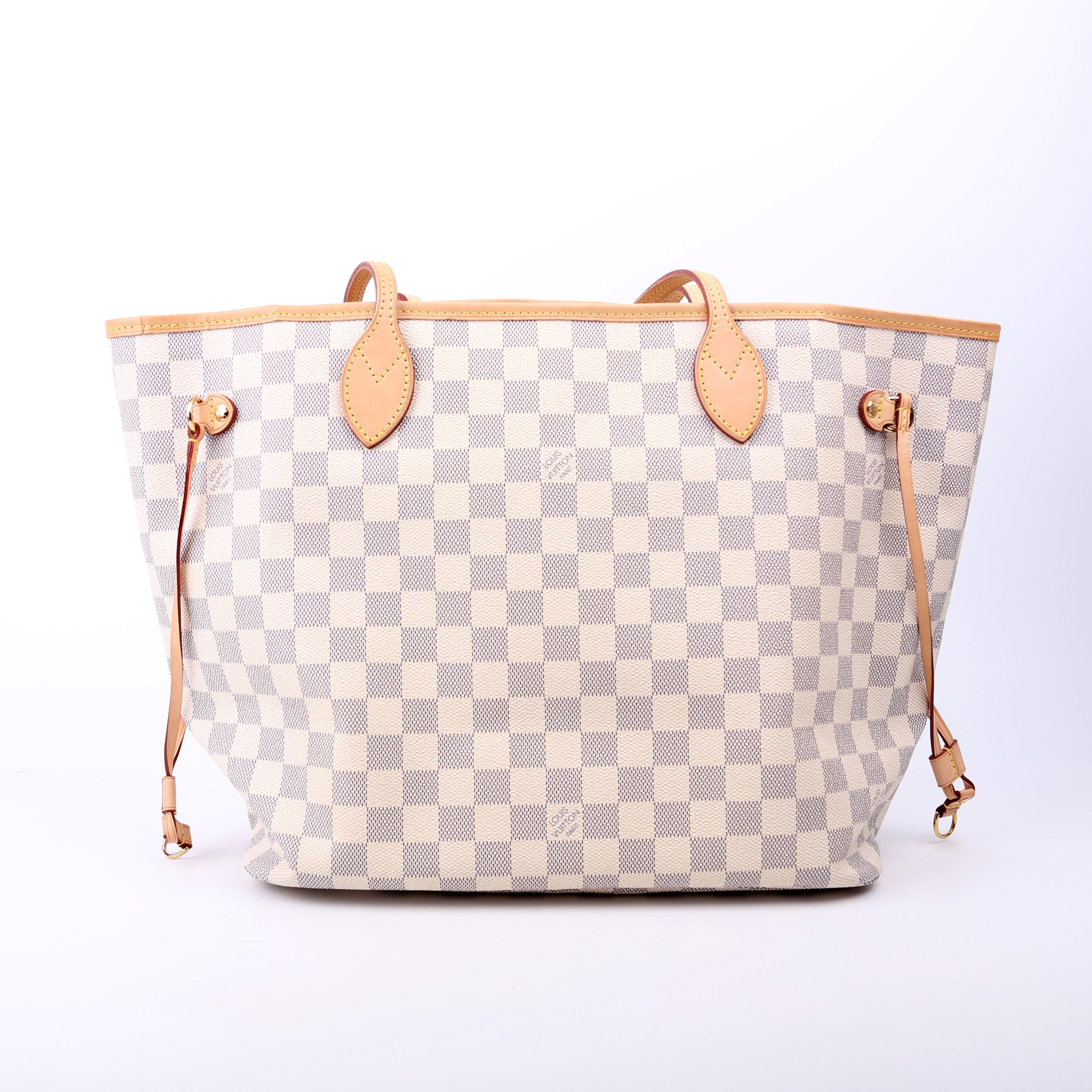 Louis Vuitton Neverfull with Wallet MM Damier Azur