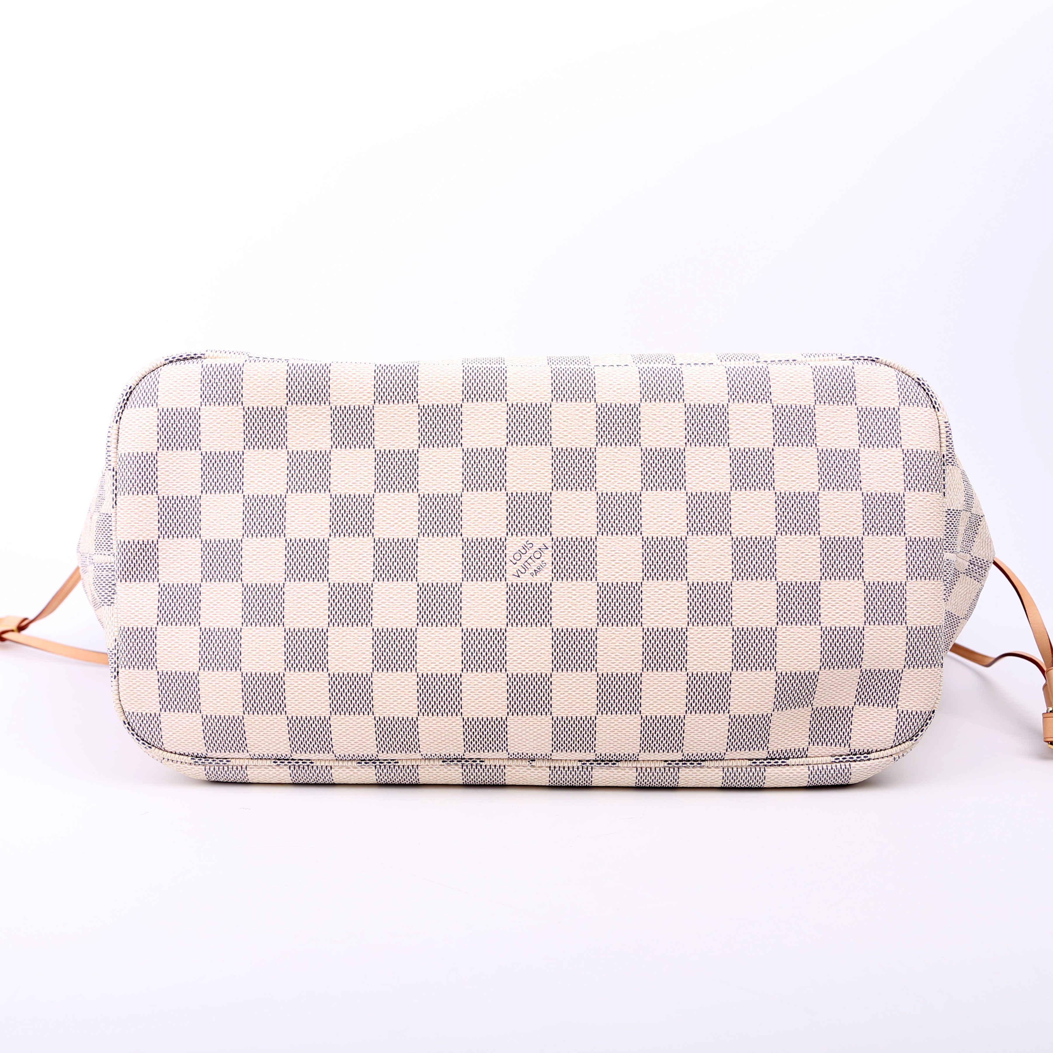 Louis Vuitton Neverfull with Wallet MM Damier Azur