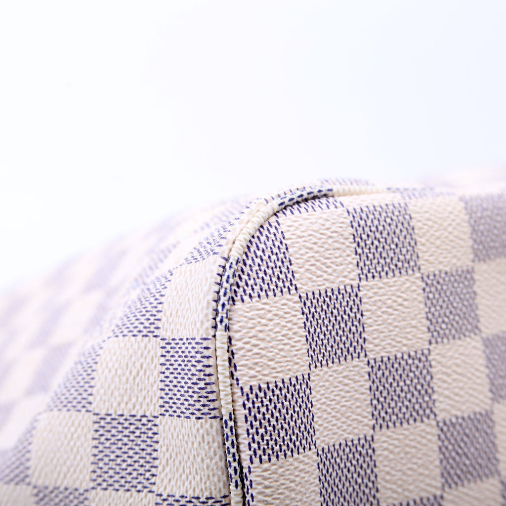 Louis Vuitton Neverfull with Wallet MM Damier Azur