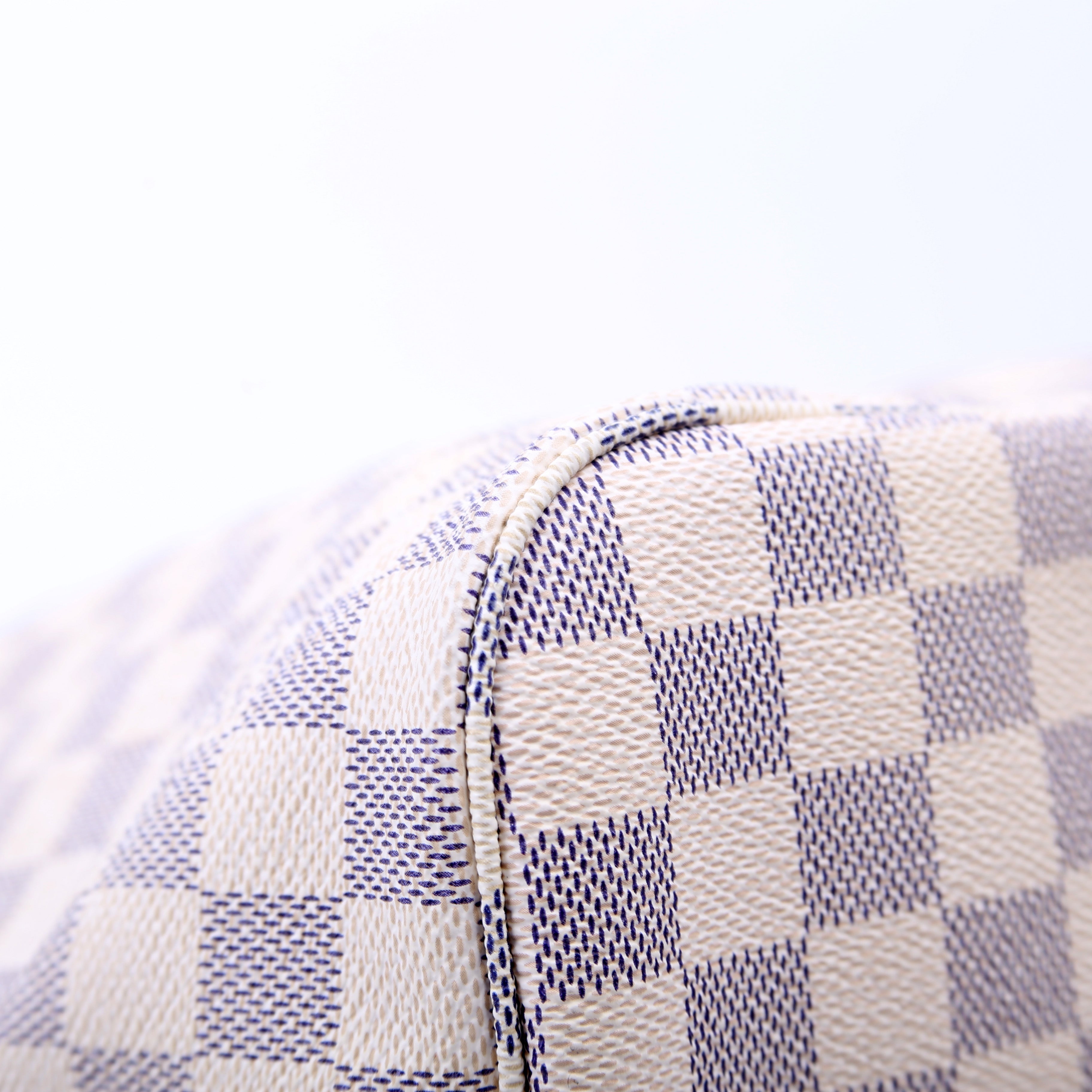 Louis Vuitton Neverfull with Wallet MM Damier Azur