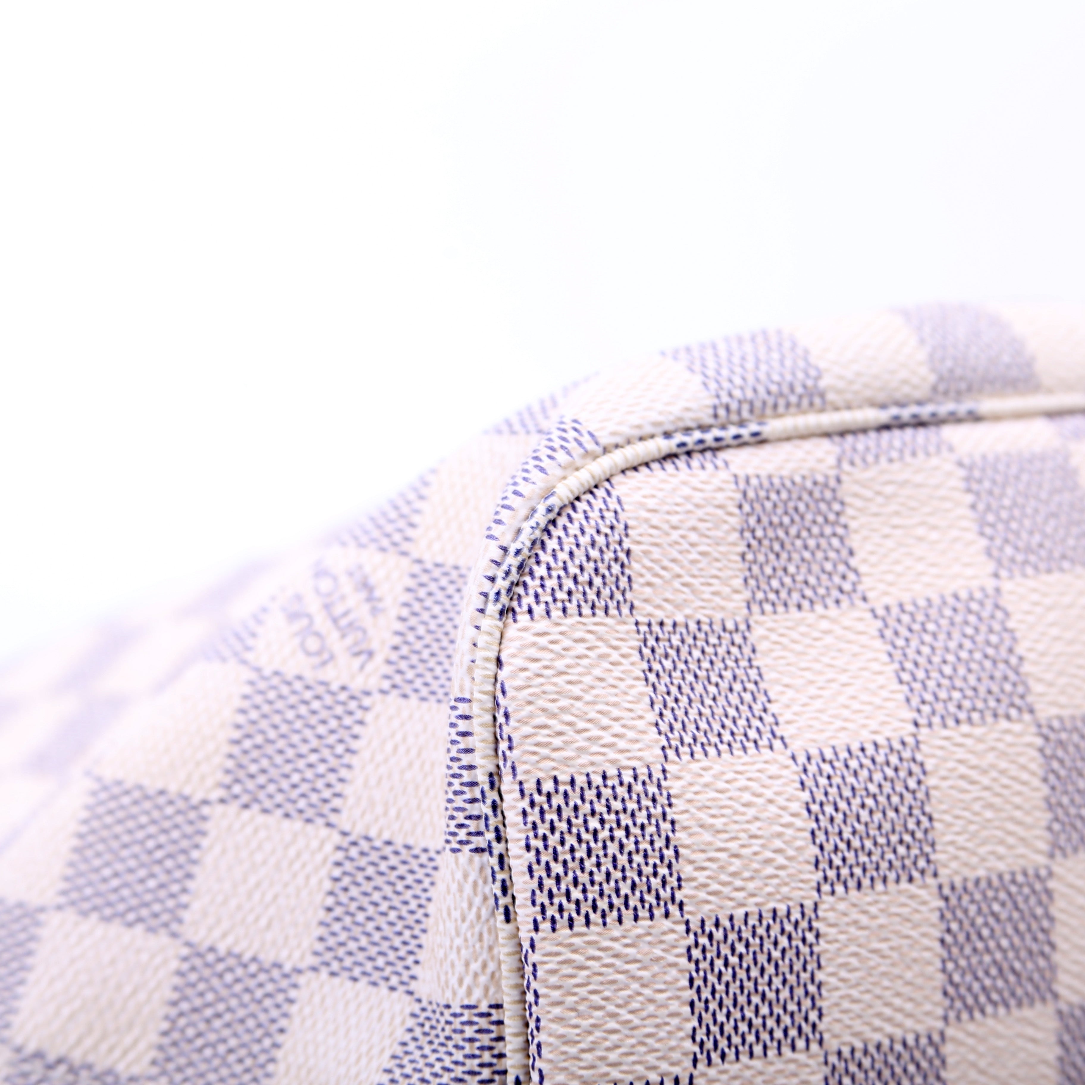 Louis Vuitton Neverfull with Wallet MM Damier Azur