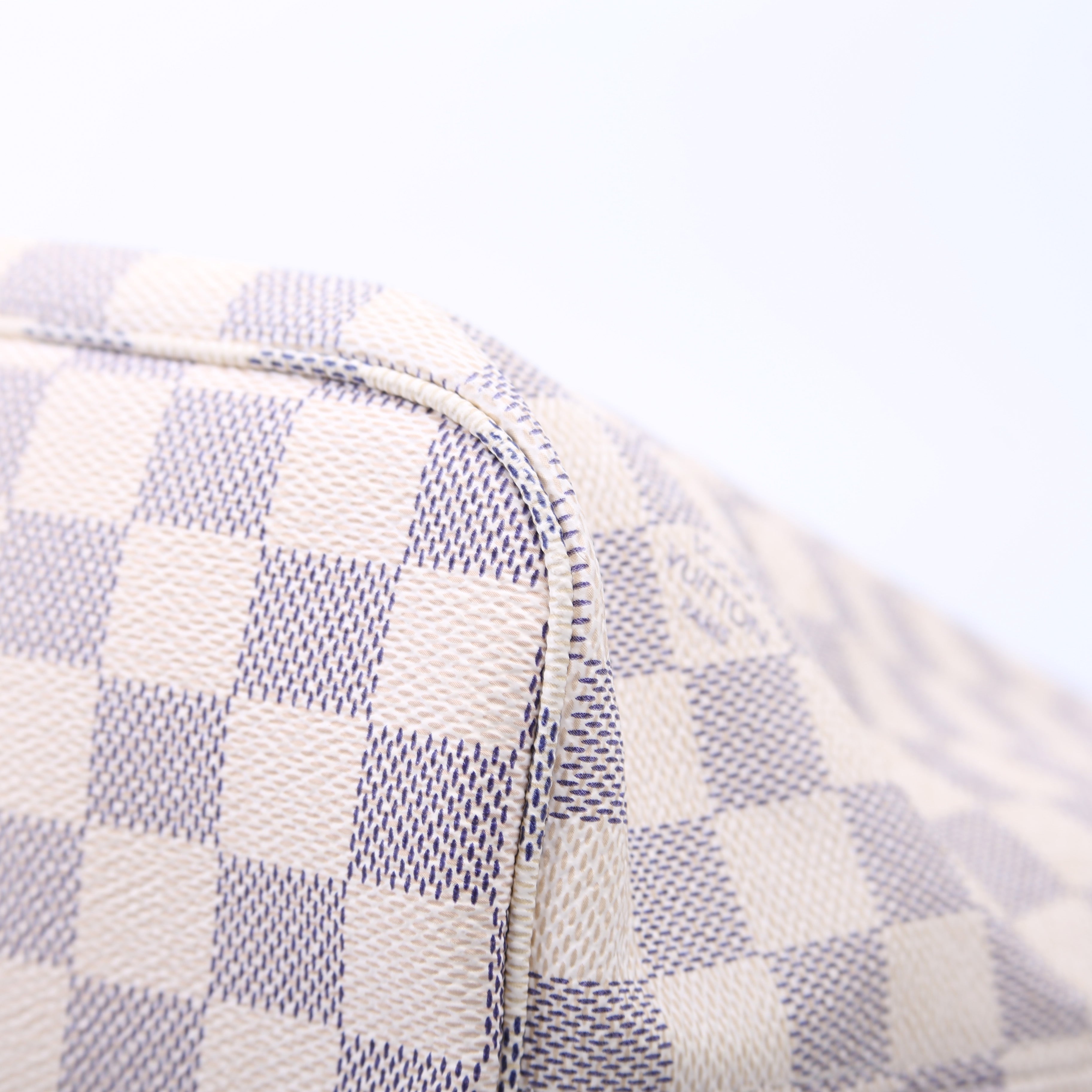 Louis Vuitton Neverfull with Wallet MM Damier Azur