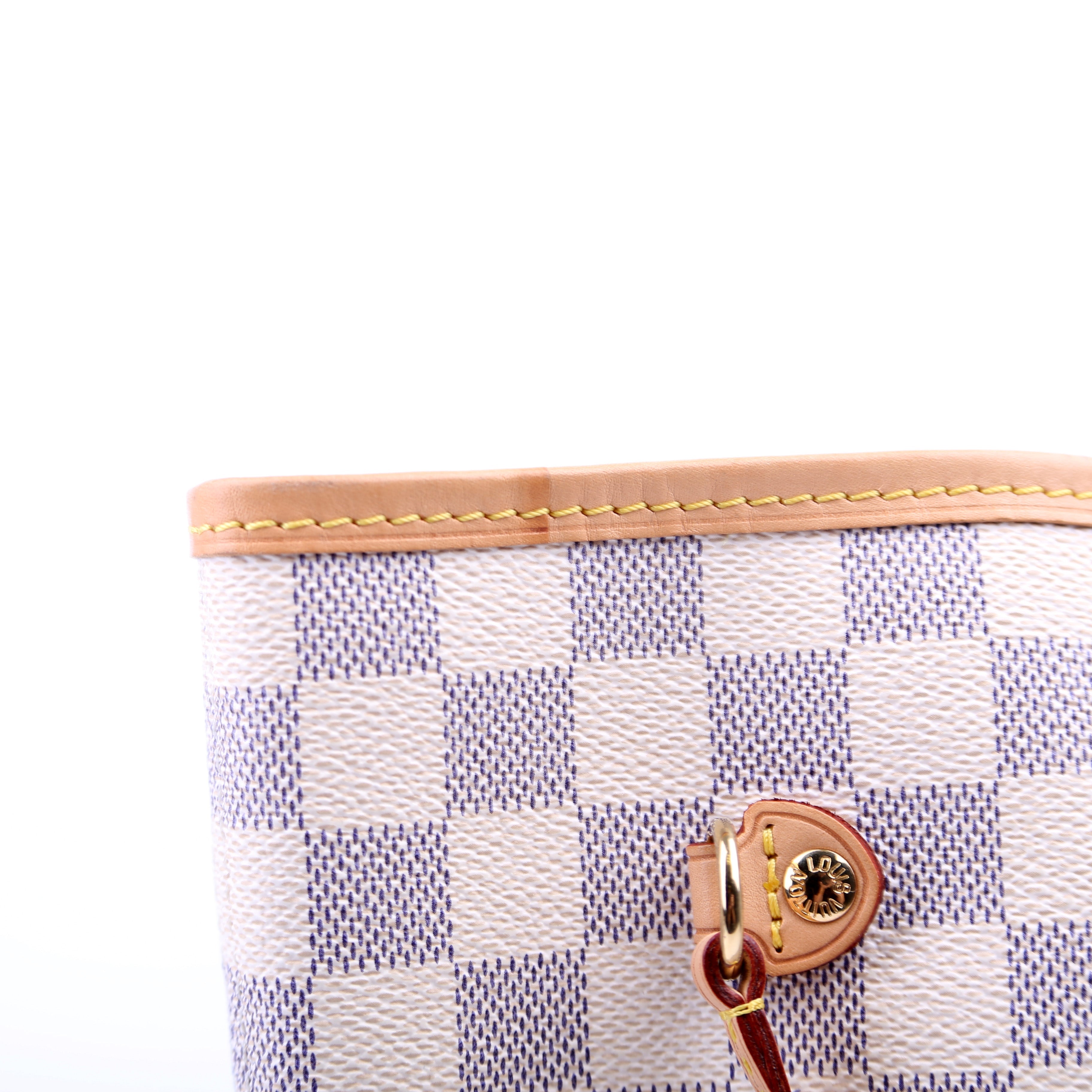 Louis Vuitton Neverfull with Wallet MM Damier Azur