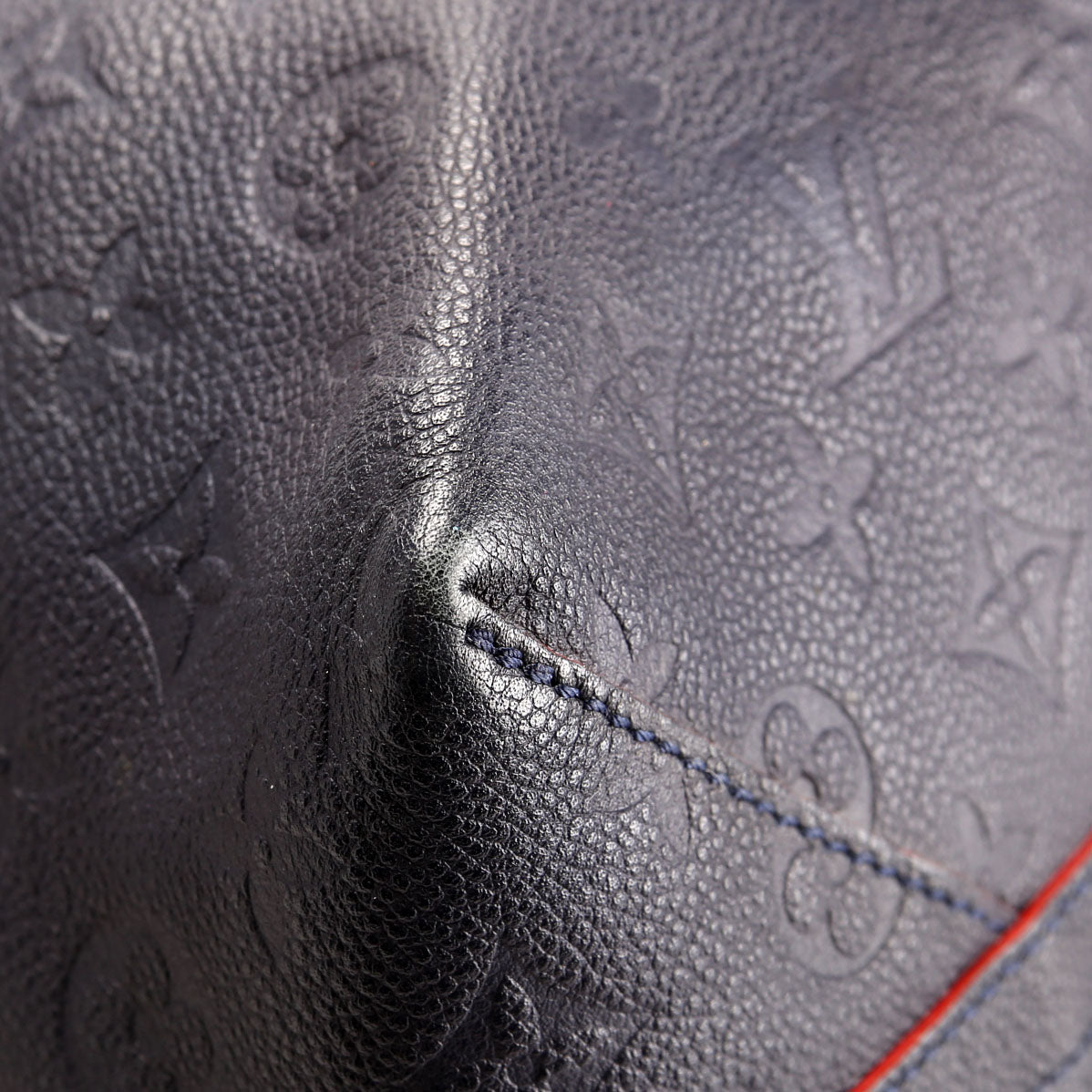 Louis Vuitton Boetie MM Empreinte Navy/Red