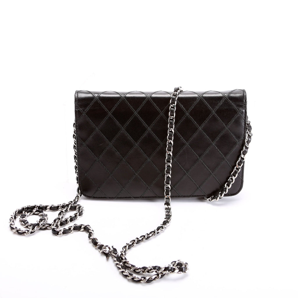 Chanel Diamond Stitch Quilted Lambskin WOC 14M Black