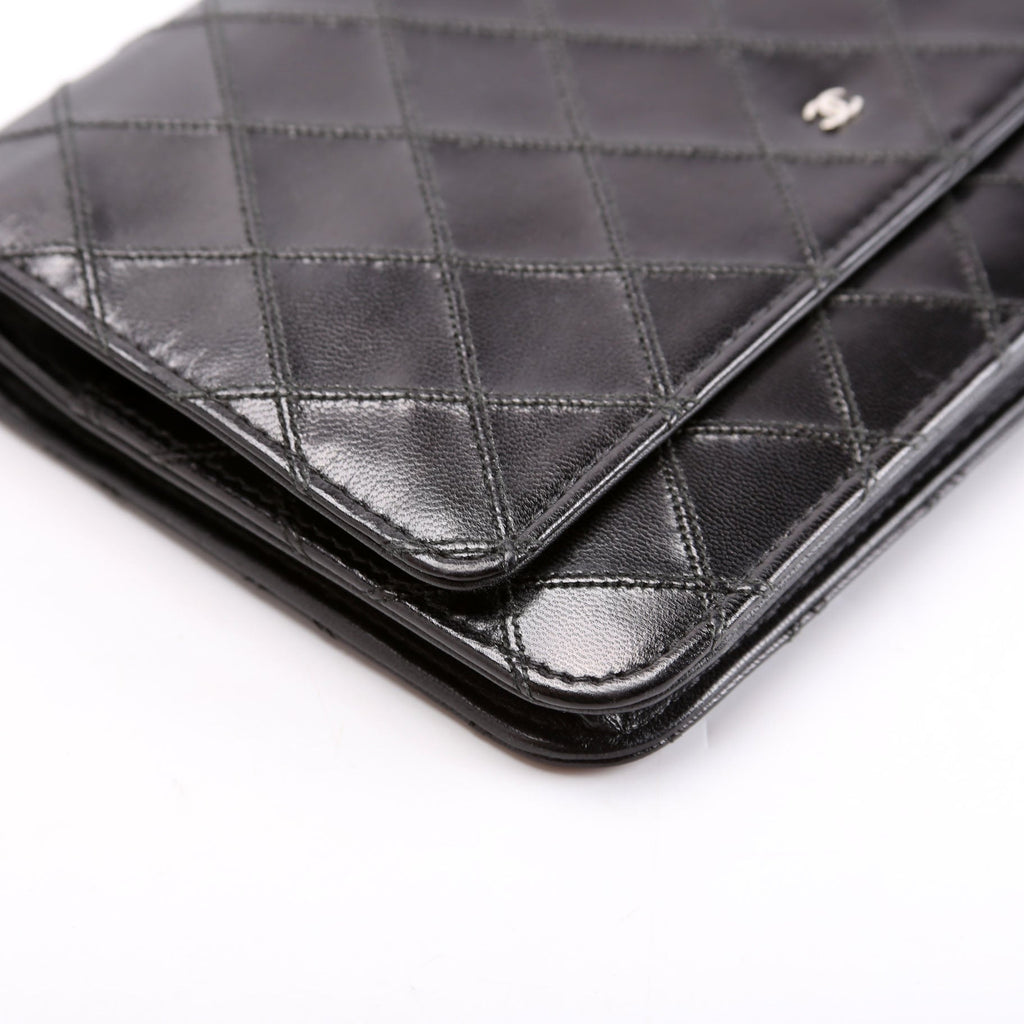 Chanel Diamond Stitch Quilted Lambskin WOC 14M Black