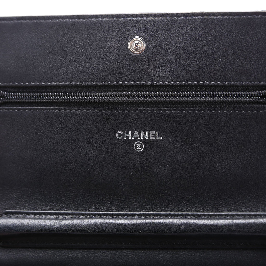 Chanel Diamond Stitch Quilted Lambskin WOC 14M Black