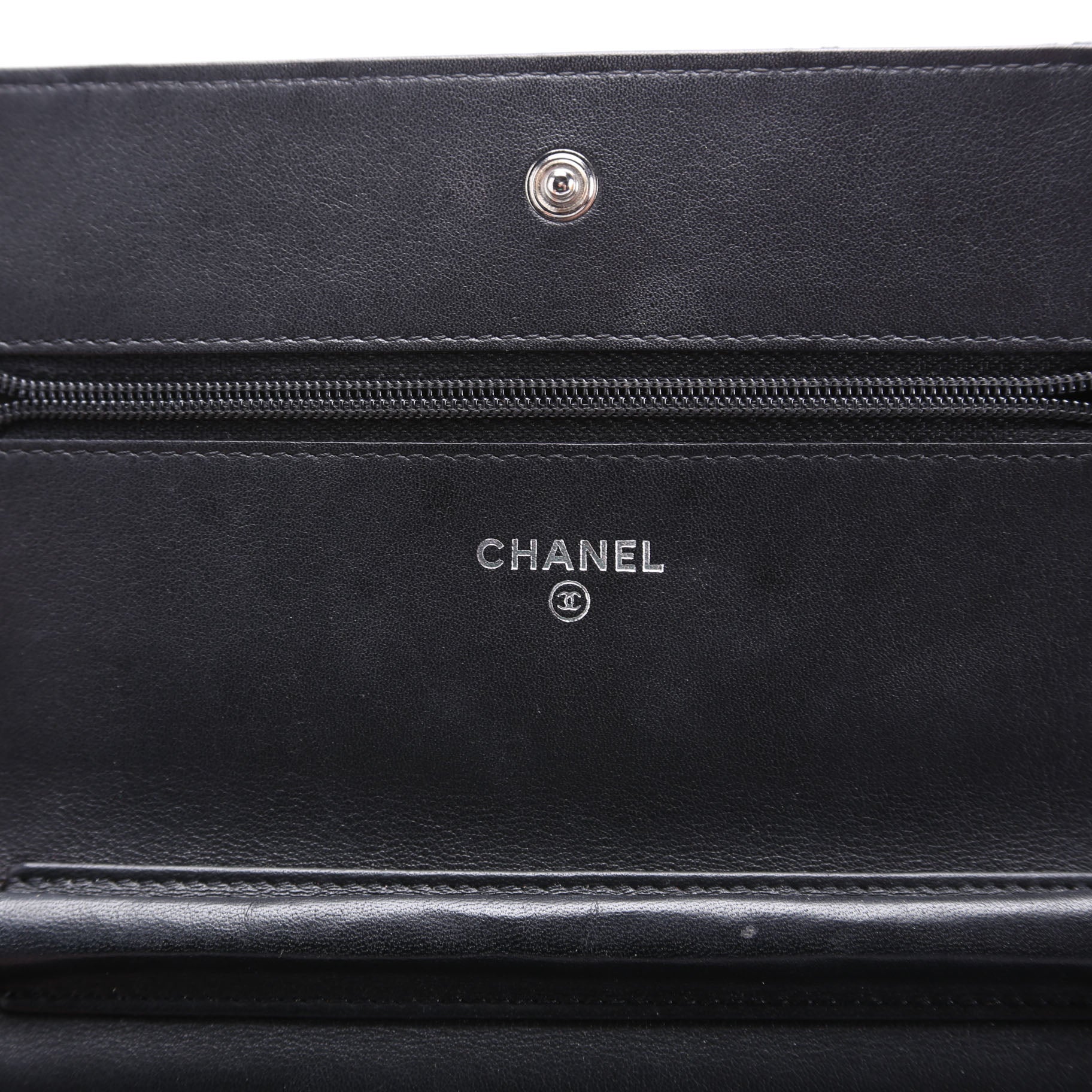 Chanel Diamond Stitch Quilted Lambskin WOC 14M Black
