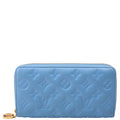 Louis Vuitton Coussin Zippy Wallet Lambskin Blue