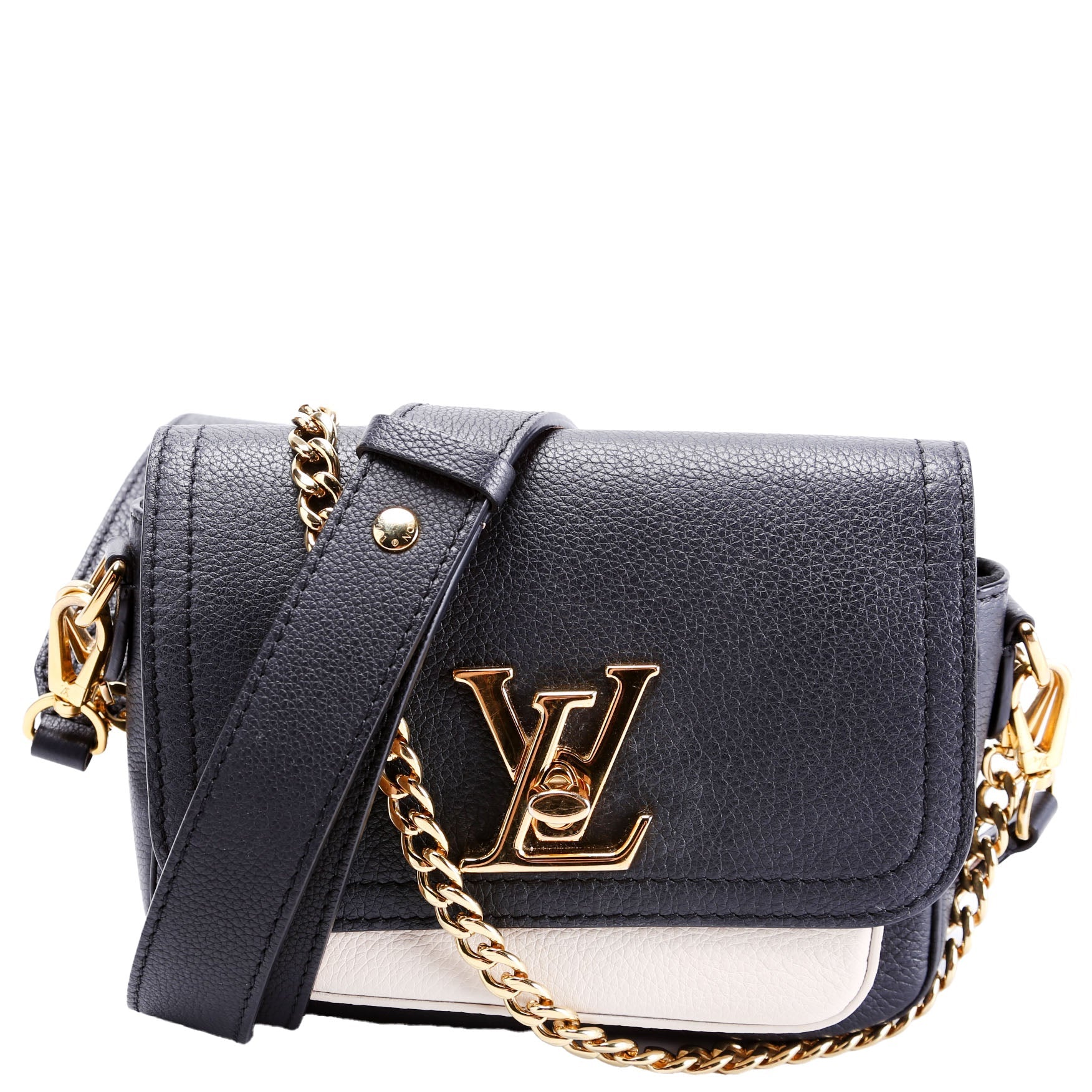 Louis Vuitton Lockme Tender Supple Calfskin Black/Cream