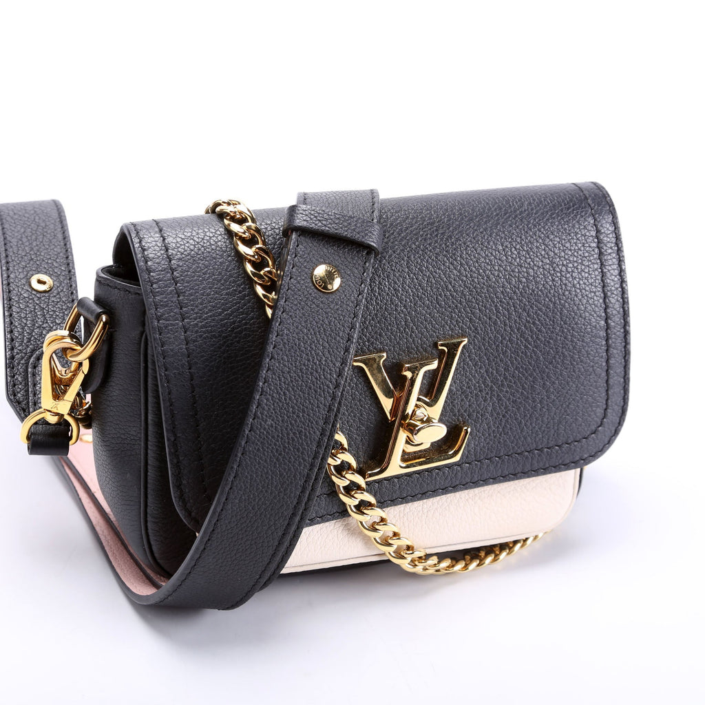 Louis Vuitton Lockme Tender Supple Calfskin Black/Cream
