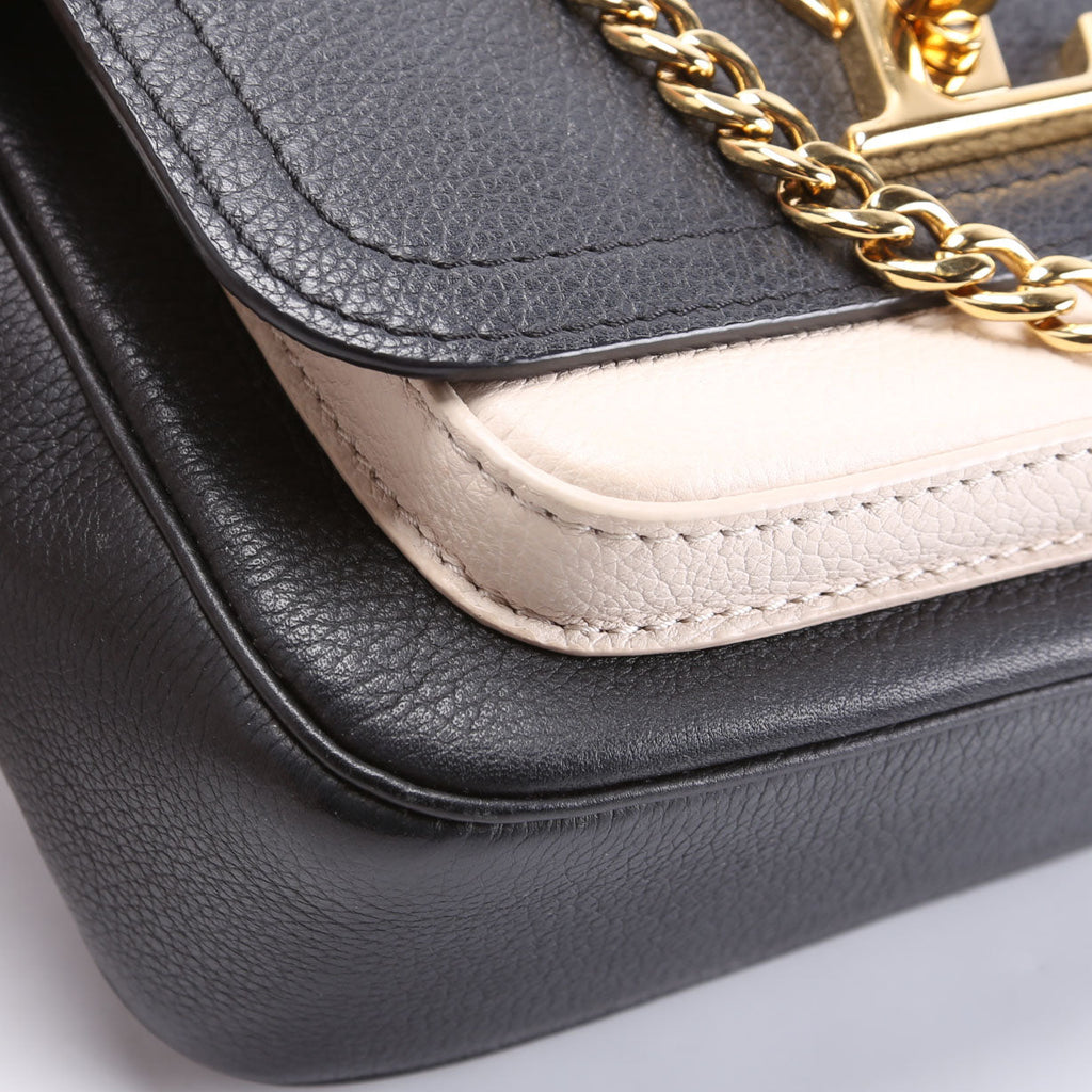 Louis Vuitton Lockme Tender Supple Calfskin Black/Cream