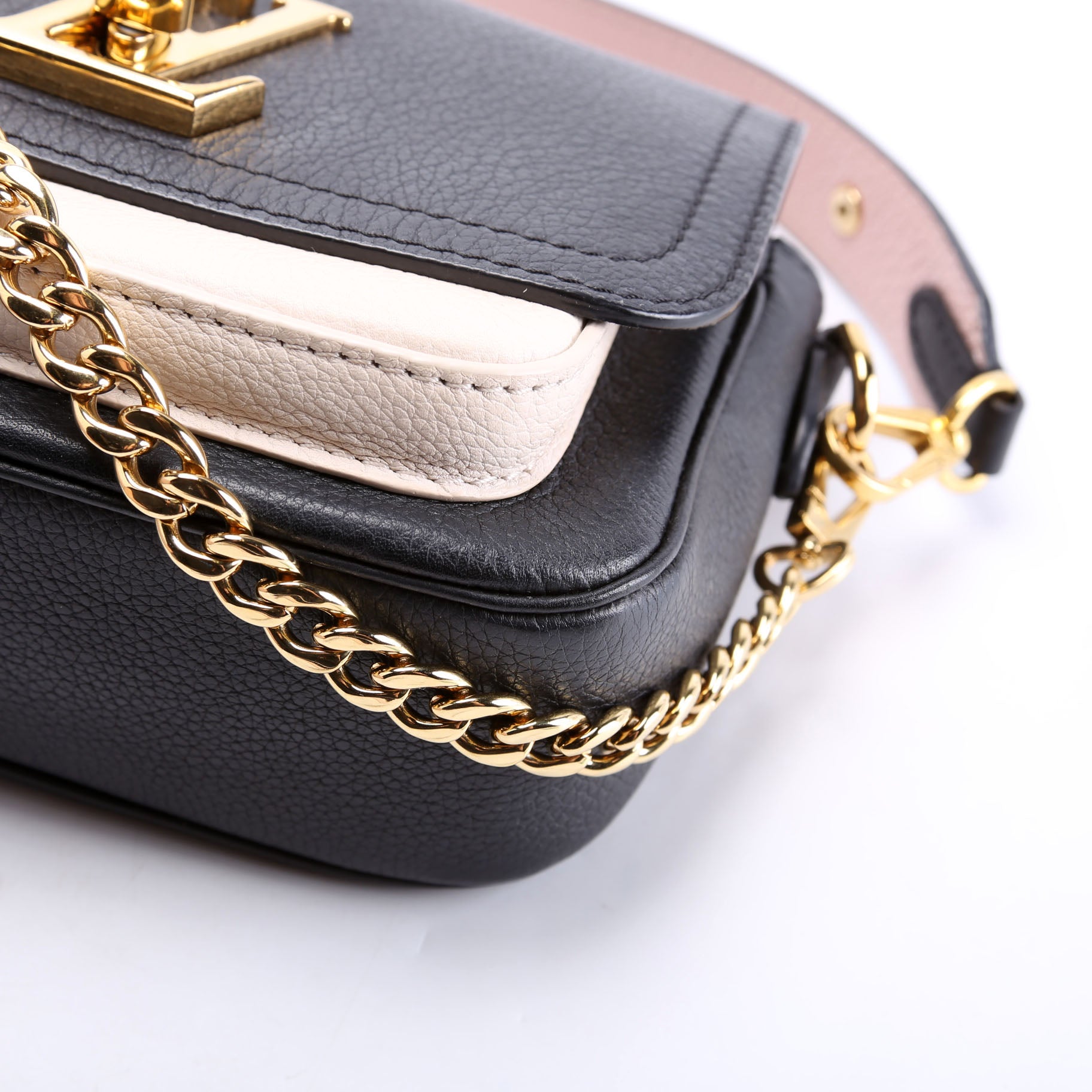 Louis Vuitton Lockme Tender Supple Calfskin Black/Cream