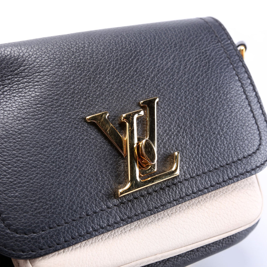 Louis Vuitton Lockme Tender Supple Calfskin Black/Cream