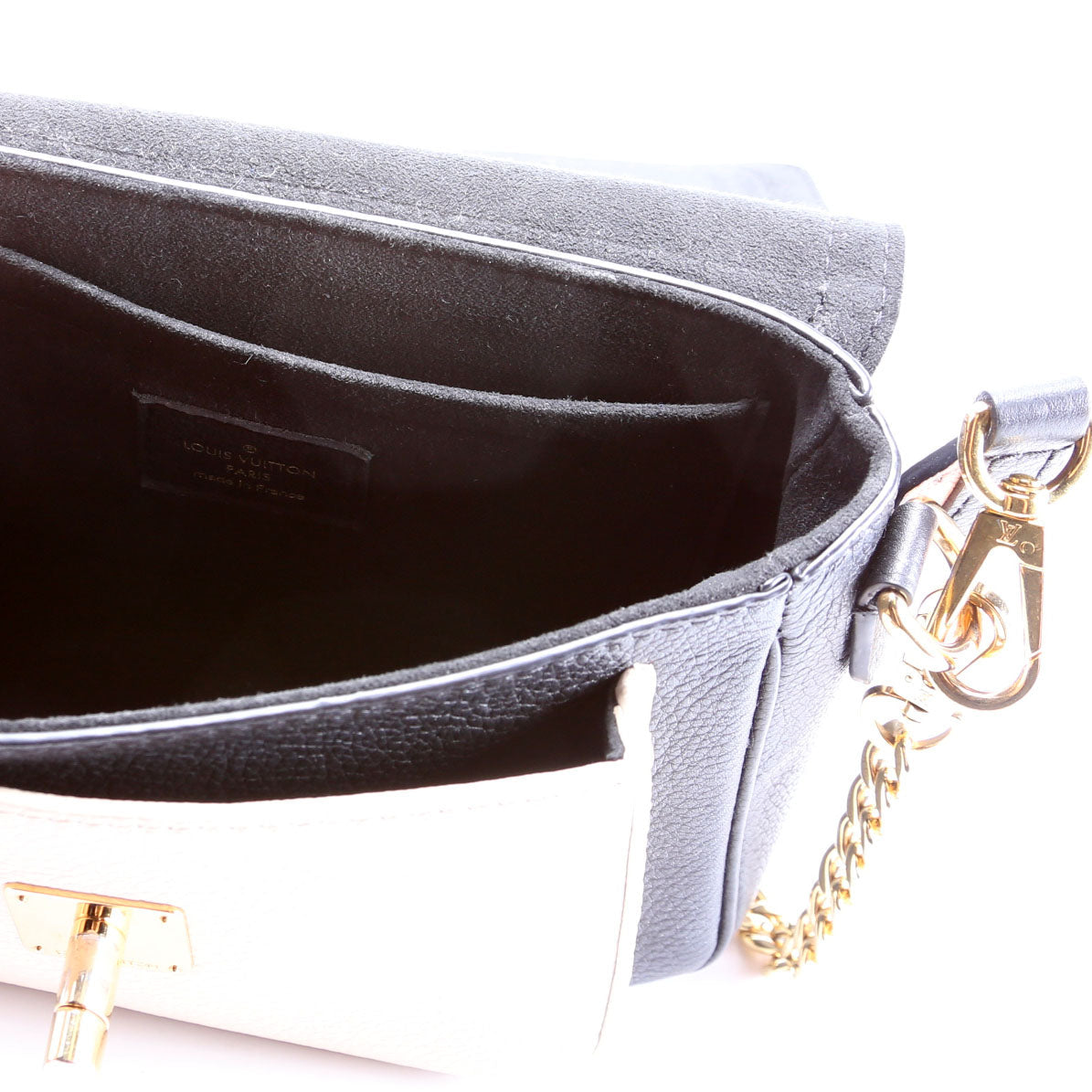 Louis Vuitton Lockme Tender Supple Calfskin Black/Cream