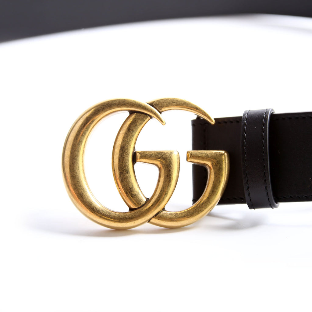 Gucci 400593 GG Marmont Belt Size 110/44 Black