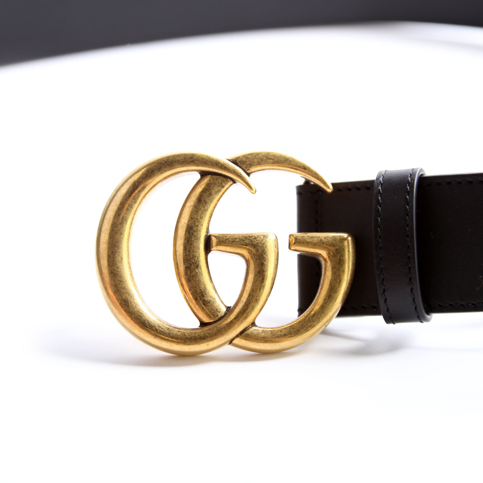 Gucci 400593 GG Marmont Belt Size 110/44 Black