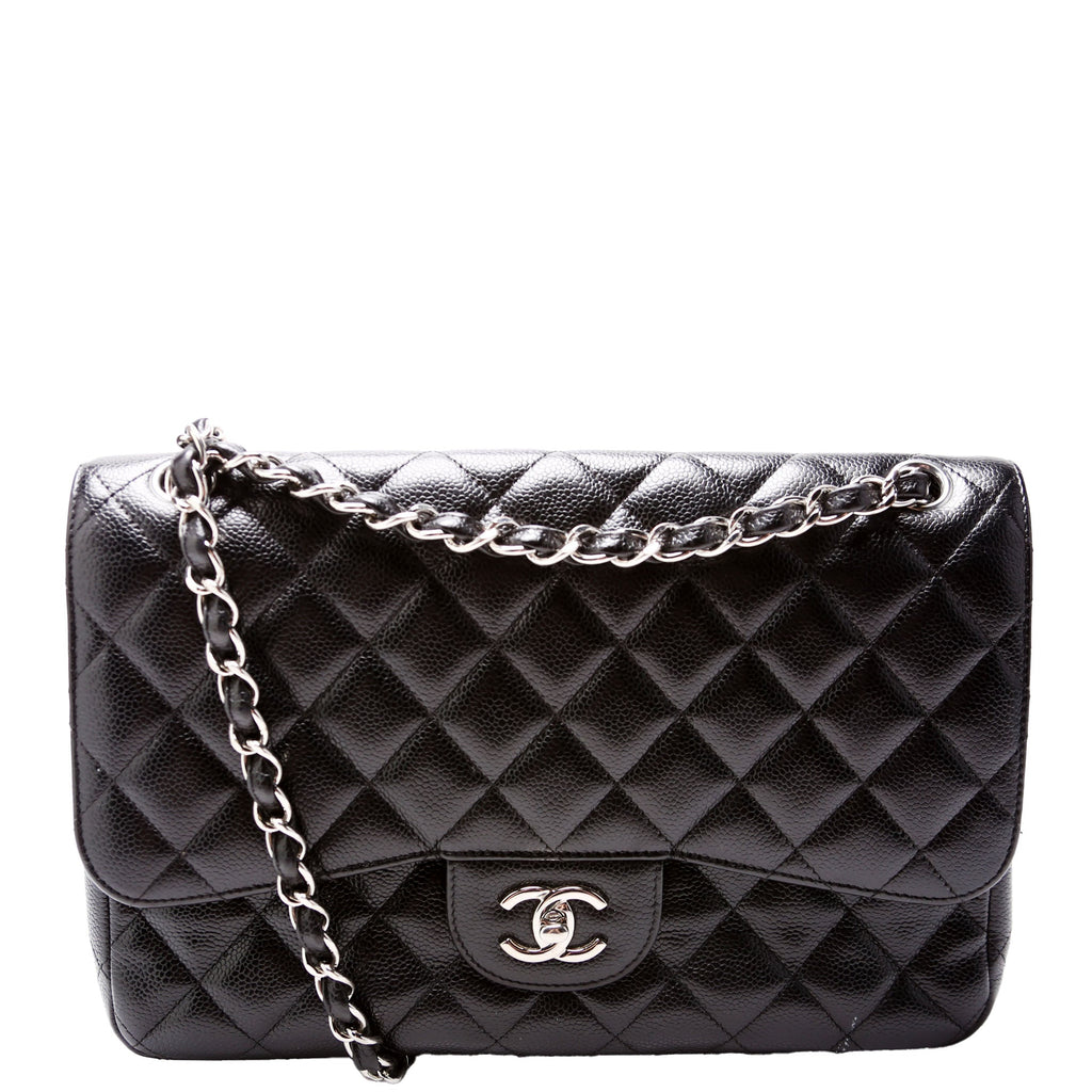 Chanel Classic Flap Jumbo Caviar 21-24M Black