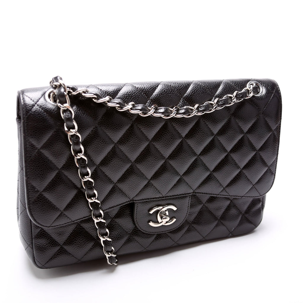 Chanel Classic Flap Jumbo Caviar 21-24M Black