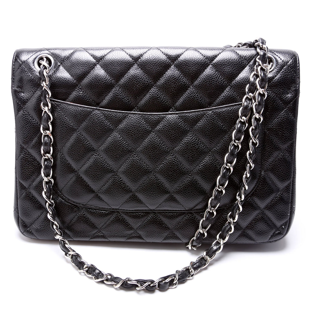 Chanel Classic Flap Jumbo Caviar 21-24M Black