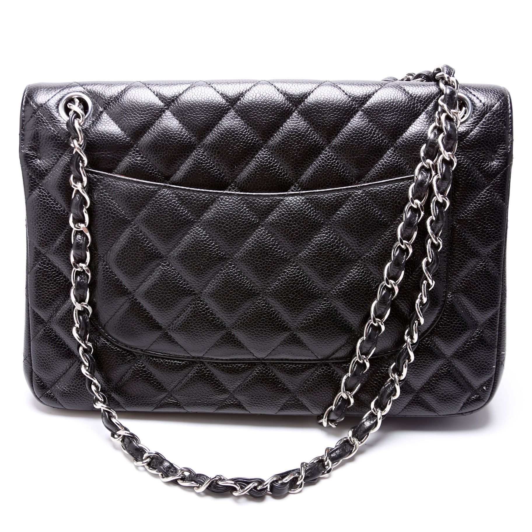 Chanel Classic Flap Jumbo Caviar 21-24M Black