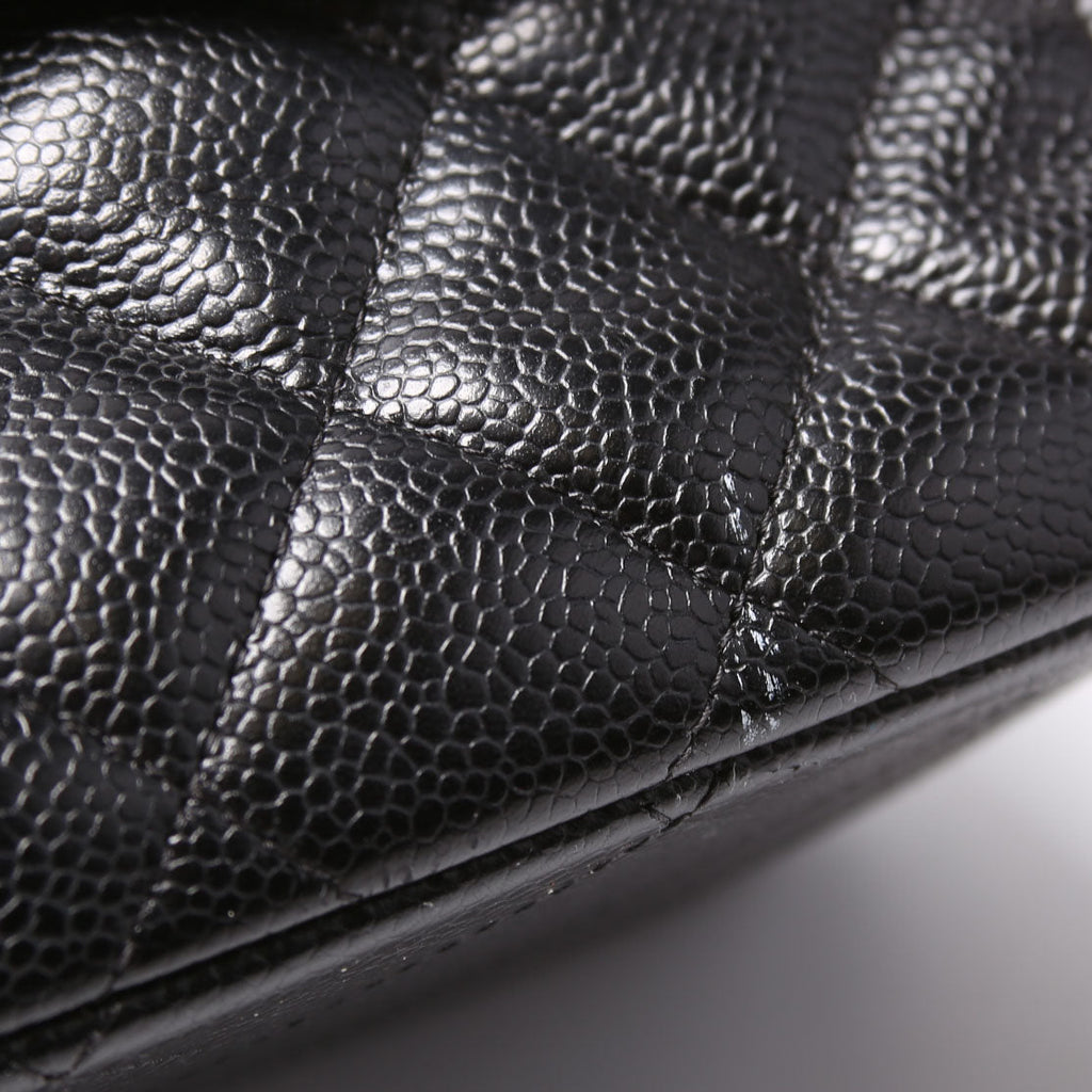 Chanel Classic Flap Jumbo Caviar 21-24M Black